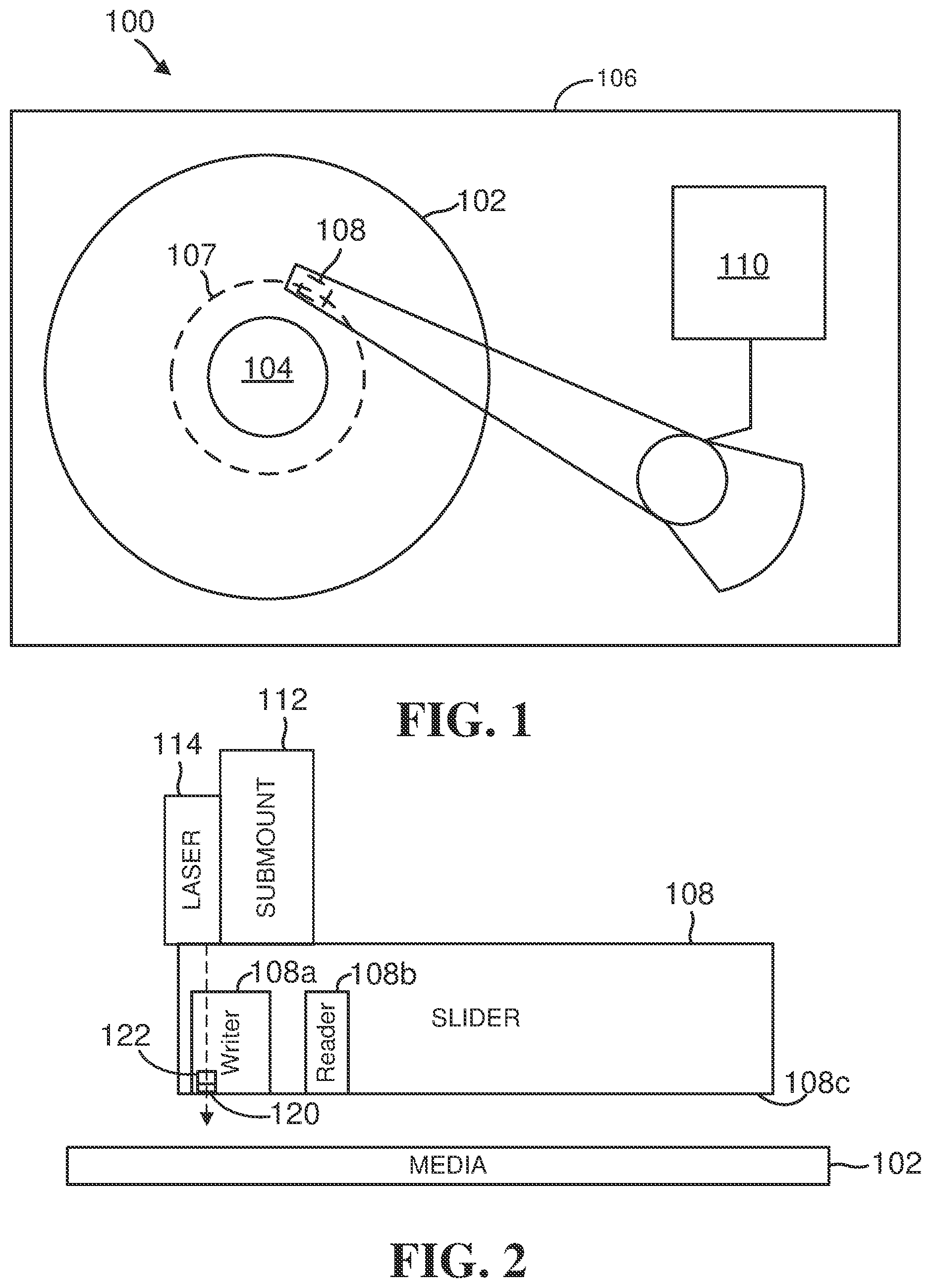 Patent US12308056 — Magnetic recording medium with magnesium-titanium oxide (MTO) layer formed using pulsed direct current sputter deposition — Figure 1