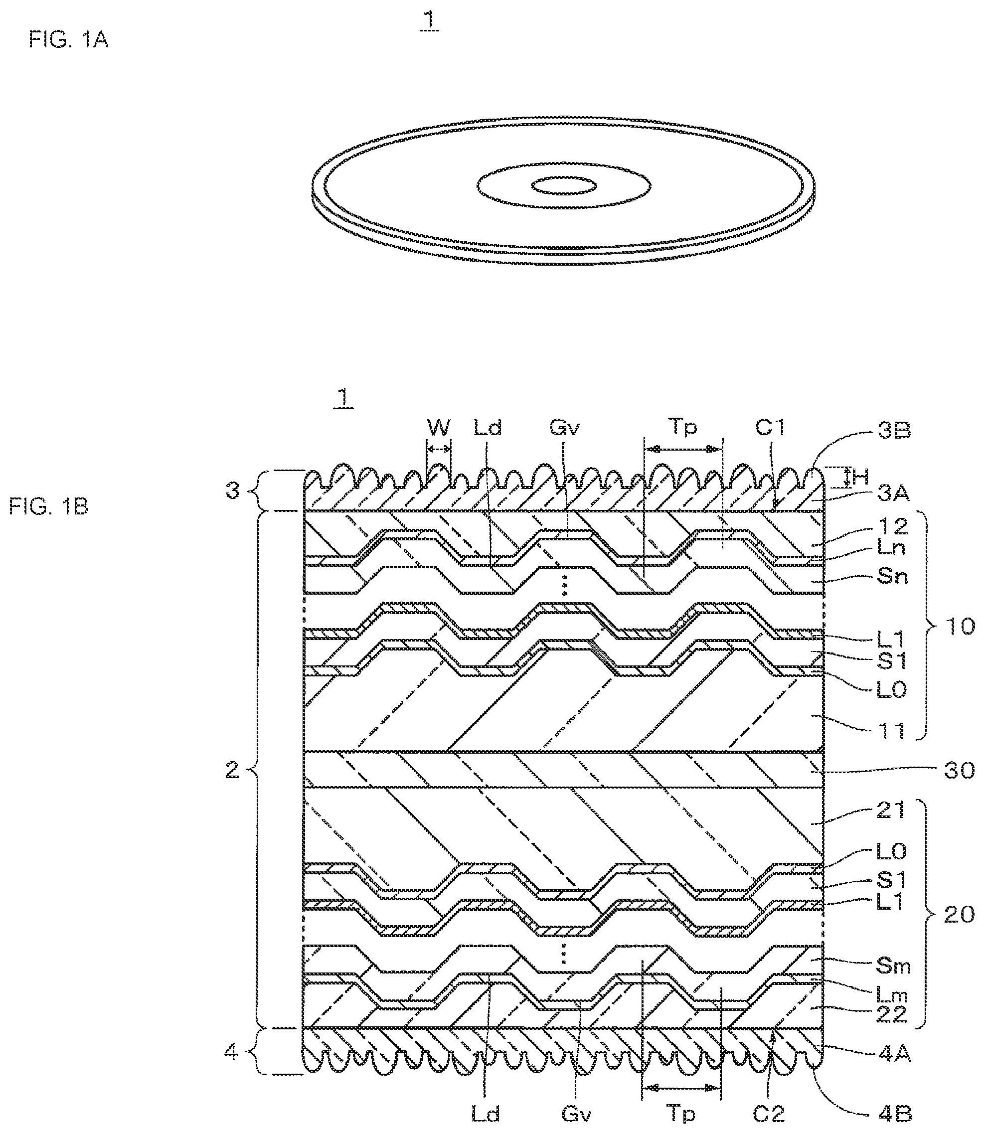 Patent US12308061 — Optical recording medium — Figure 1