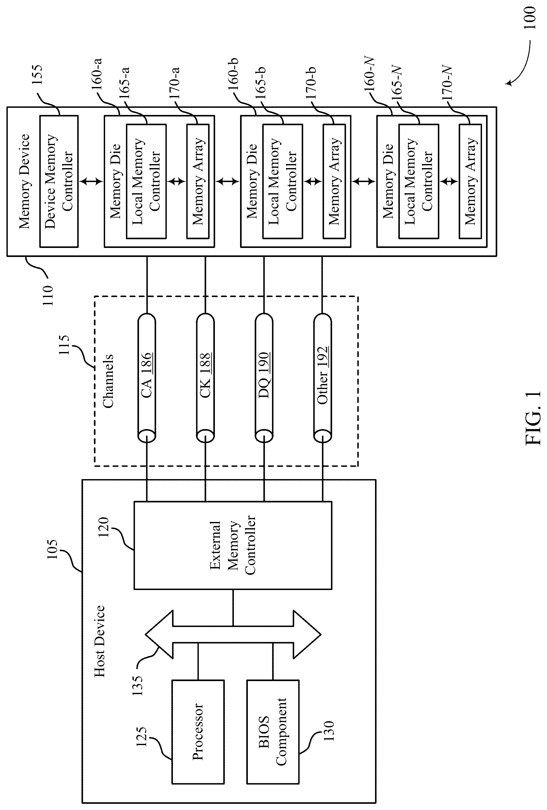 Patent US12308080 — Techniques for determining an interface connection status — Figure 1