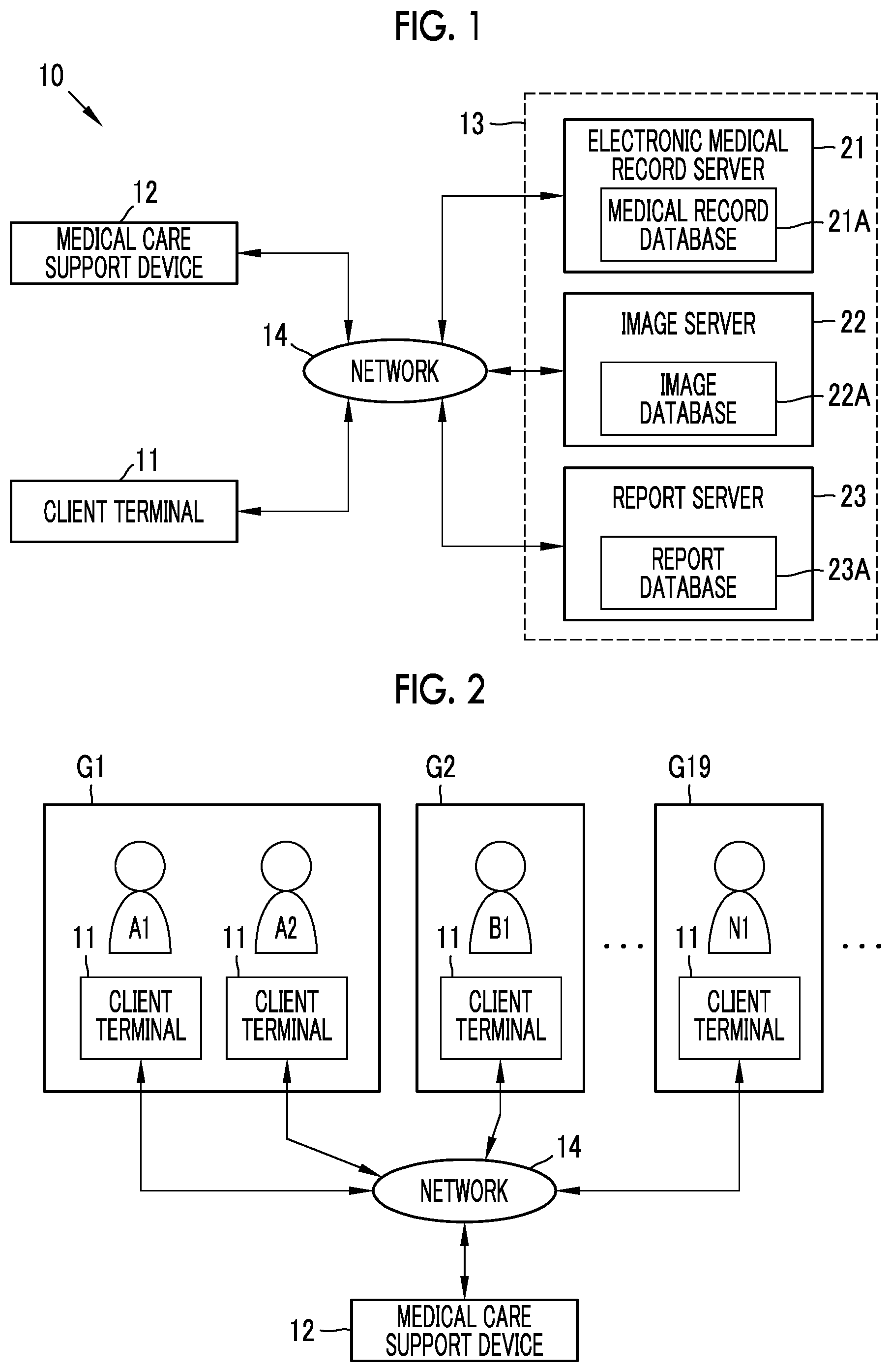 Patent US12308100 — Medical care support device — Figure 1