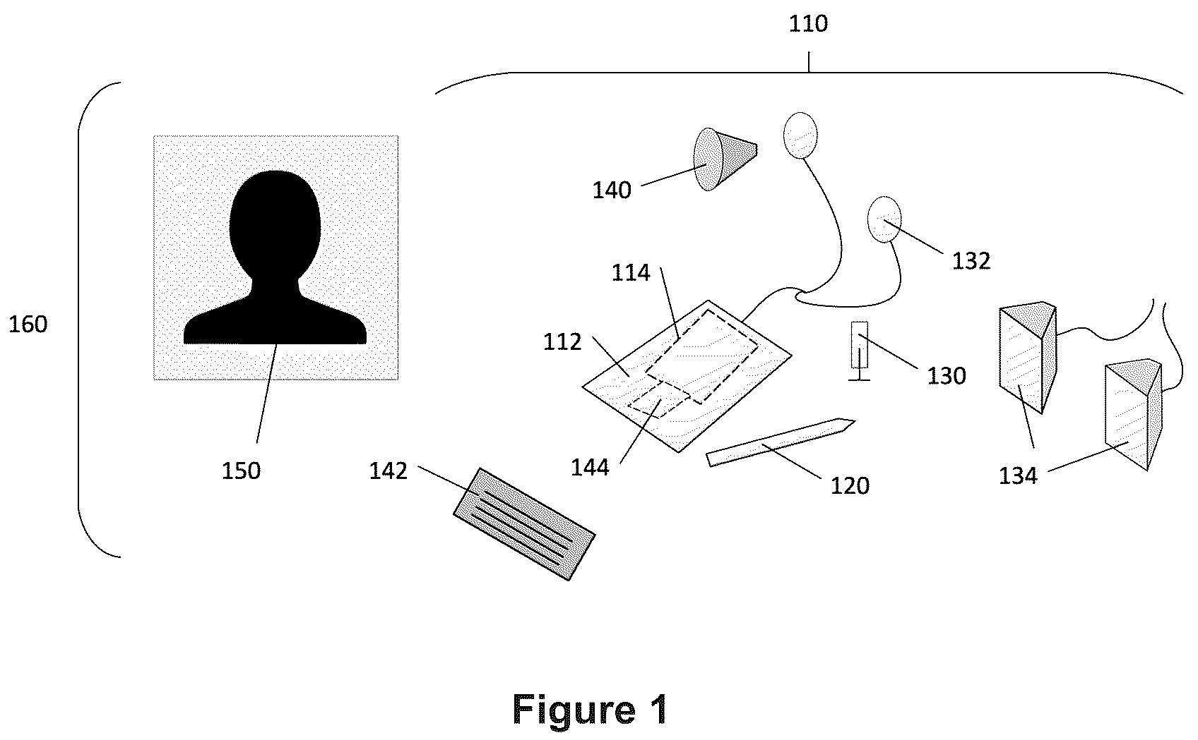 Patent US12308114 — System and method for emergency medical event capture, recording and analysis with gesture, voice and graphical interfaces — Figure 1