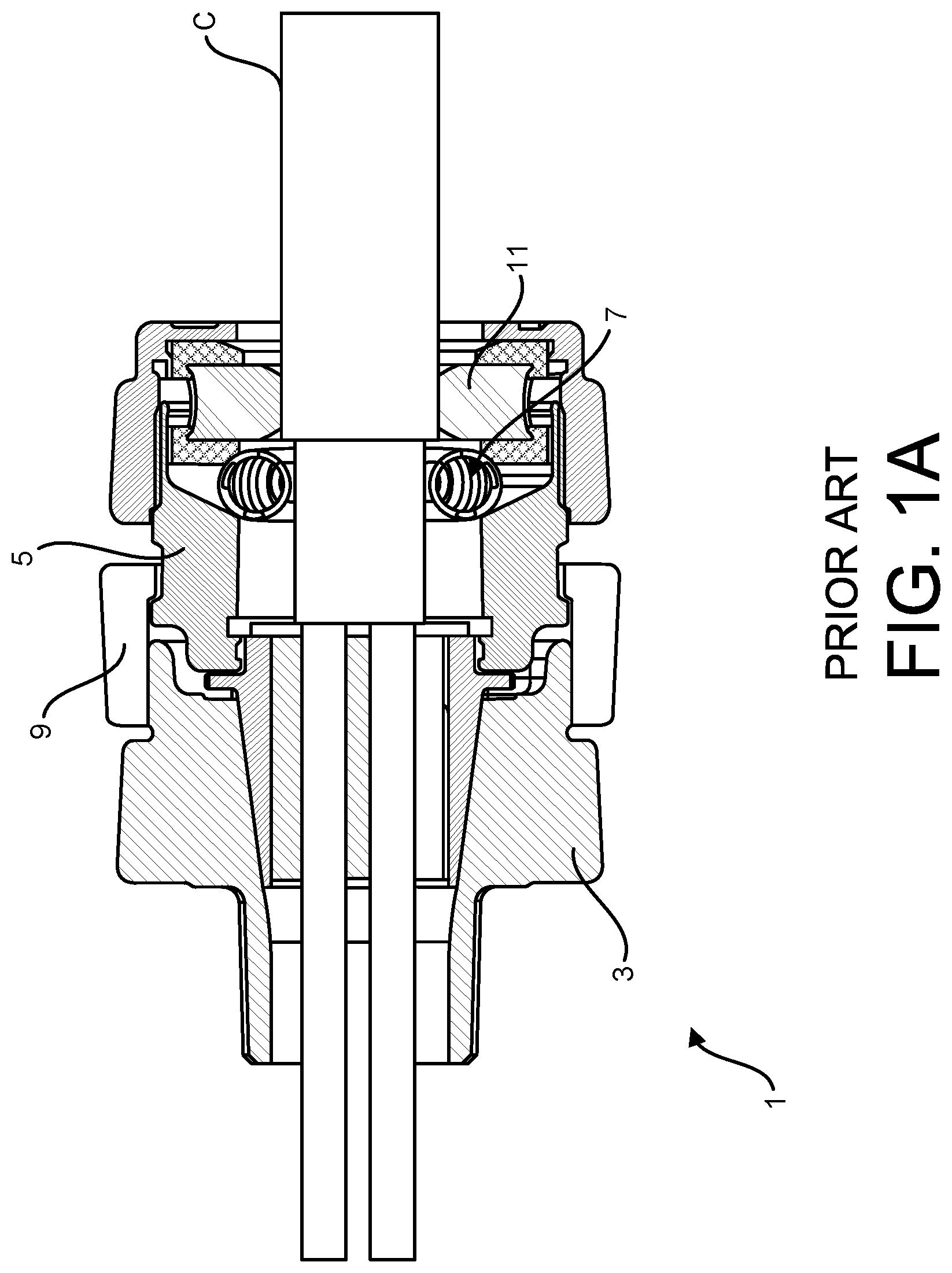 Patent US12308140 — Additively manufactured cable gland — Figure 1