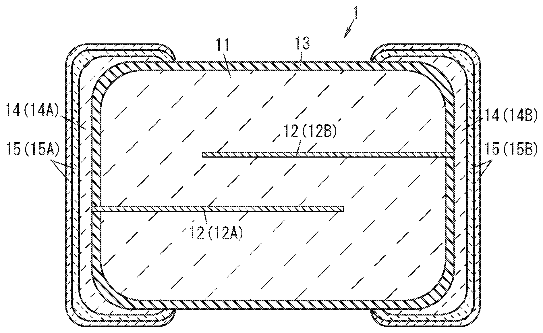 Patent US12308146 — Multilayer varistor — Figure 1