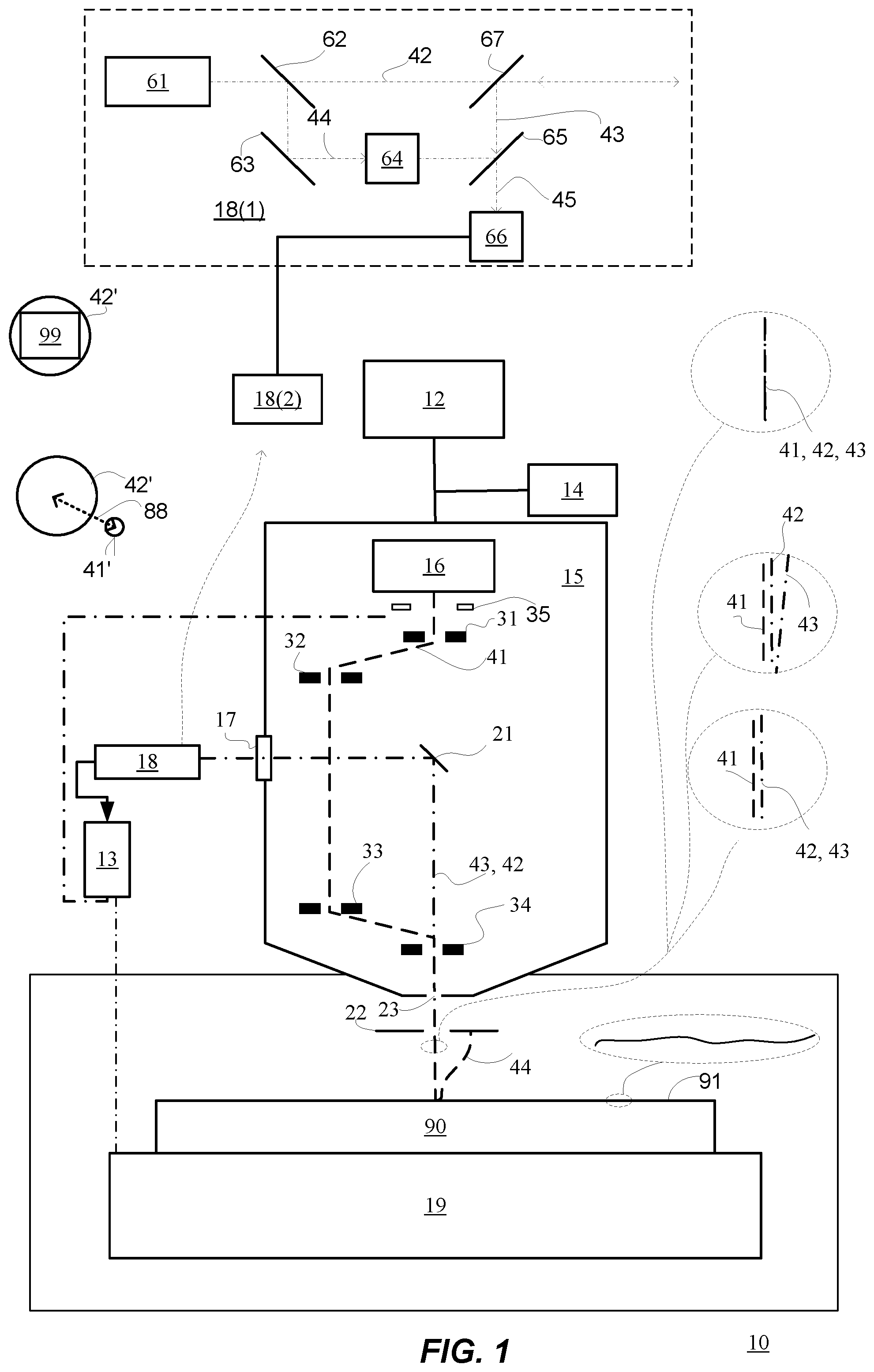 Patent US12308204 — Optical auto-focus unit and a method for auto-focus — Figure 1