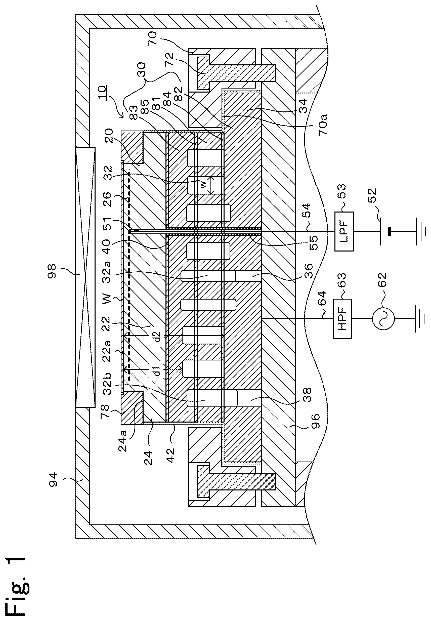 Patent US12308220 — Wafer placement table — Figure 1