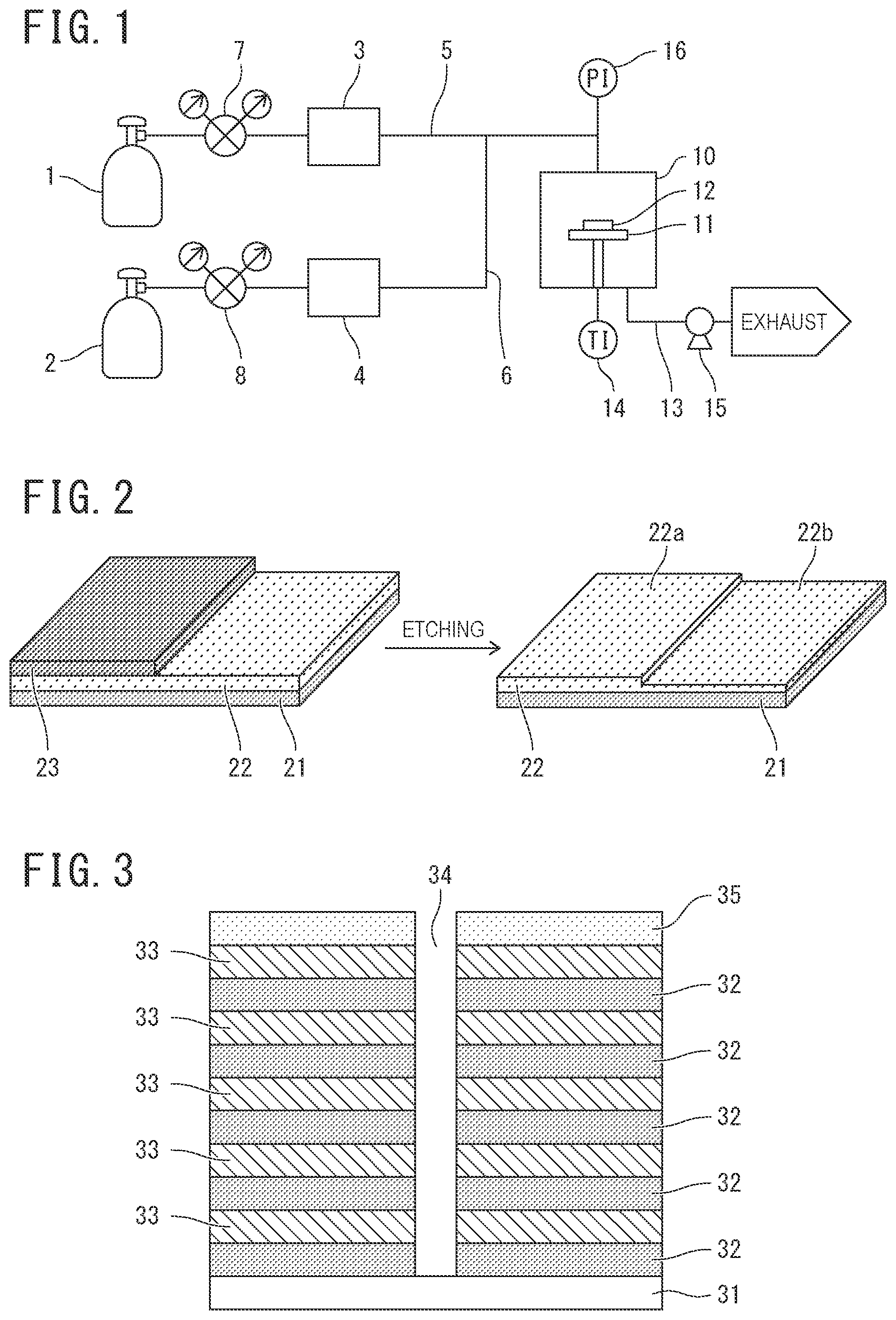 Patent US12308242 — Etching method and method for manufacturing semiconductor element — Figure 1