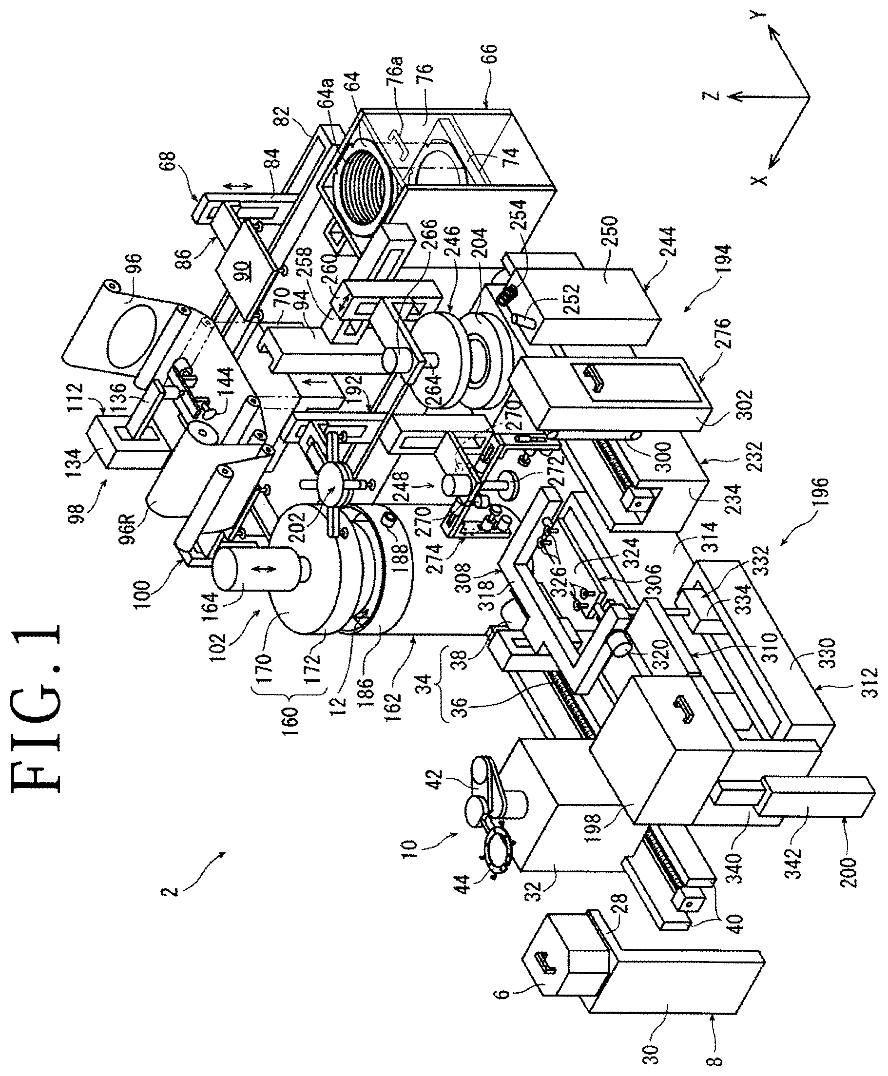 Patent US12308262 — Processing apparatus — Figure 1
