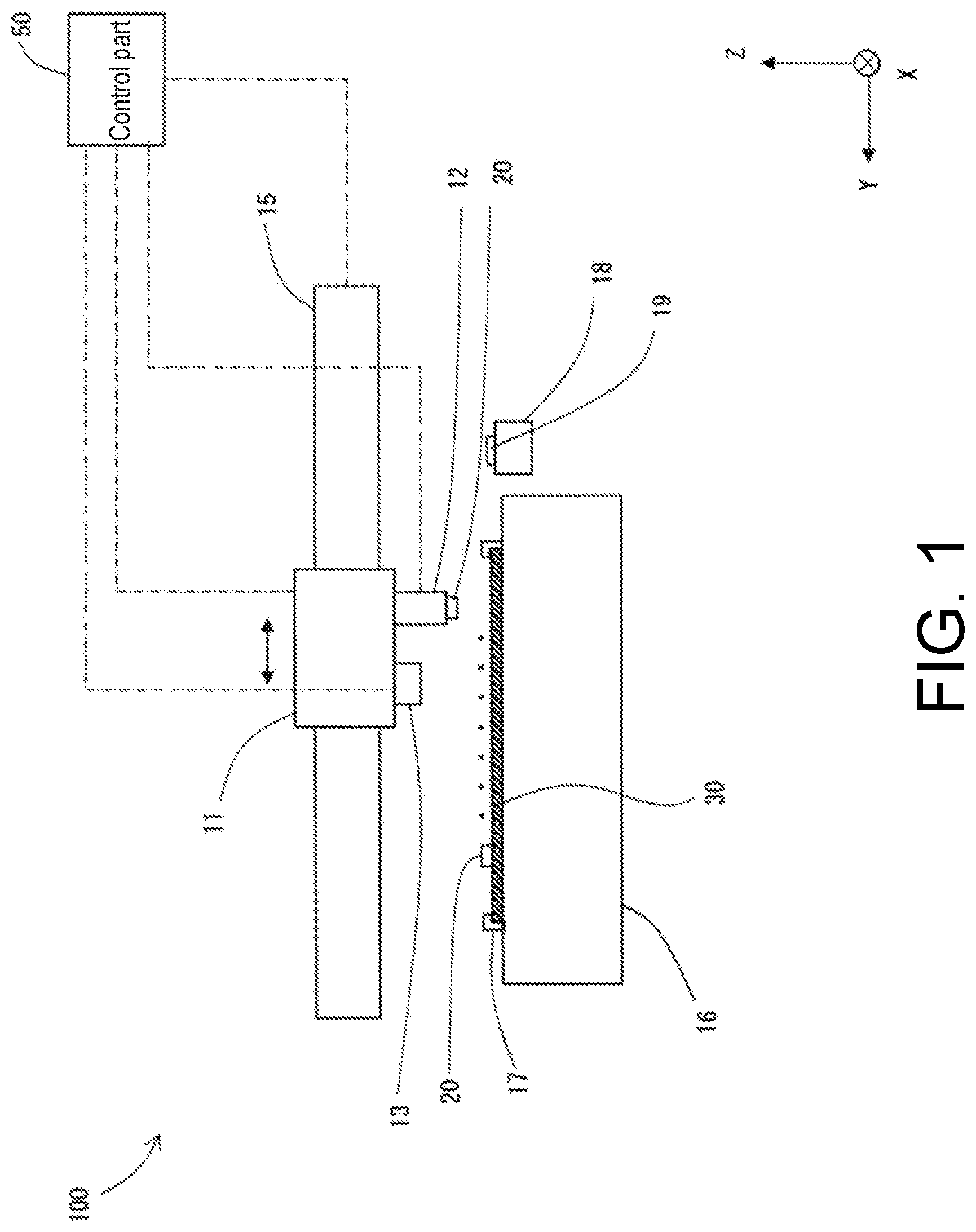 Patent US12308273 — Bonding apparatus and method for correcting movement amount of bonding head — Figure 1