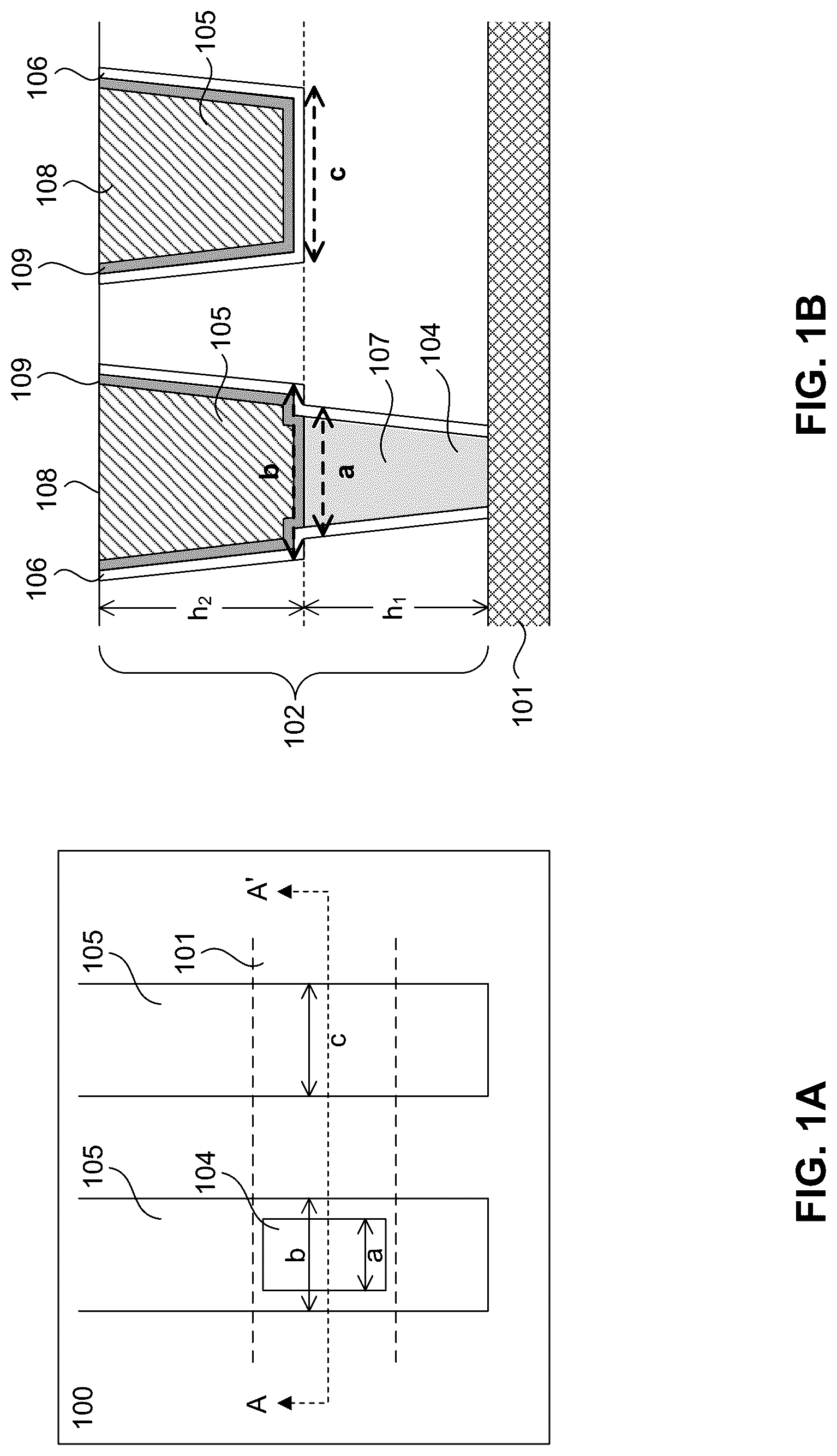 Patent US12308282 Figure 1 – Interconnect structure without barrier layer on bottom surface of via