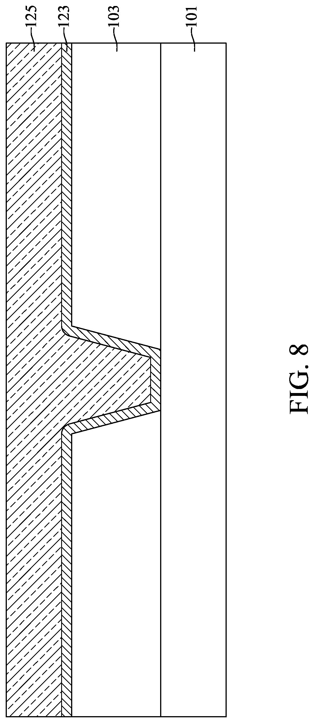 Patent US12308290 Figure 8 – Method for preparing semiconductor device structure with fluorine-catching layer