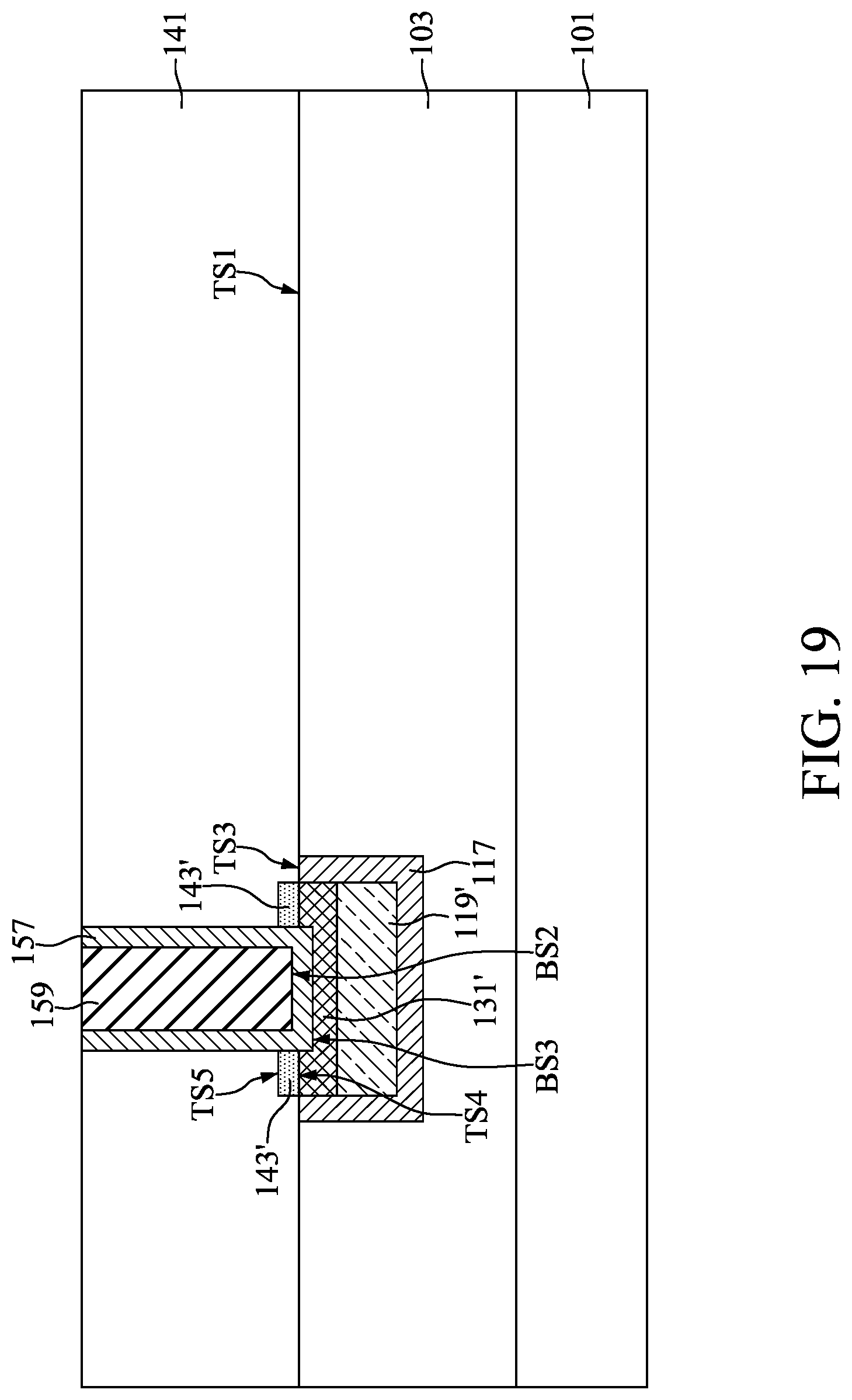 Patent US12308291 Figure 19 – Method for preparing semiconductor device structure with barrier portion
