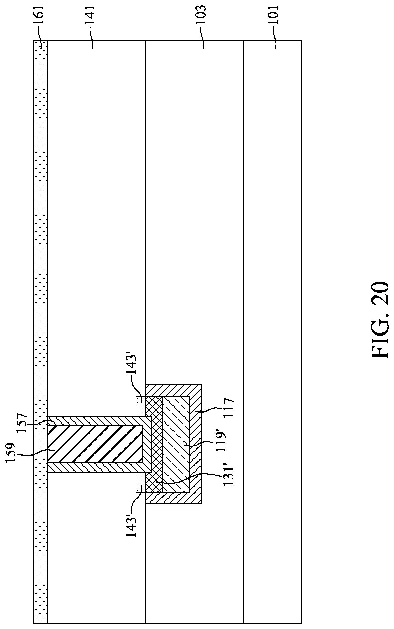 Patent US12308291 Figure 20 – Method for preparing semiconductor device structure with barrier portion