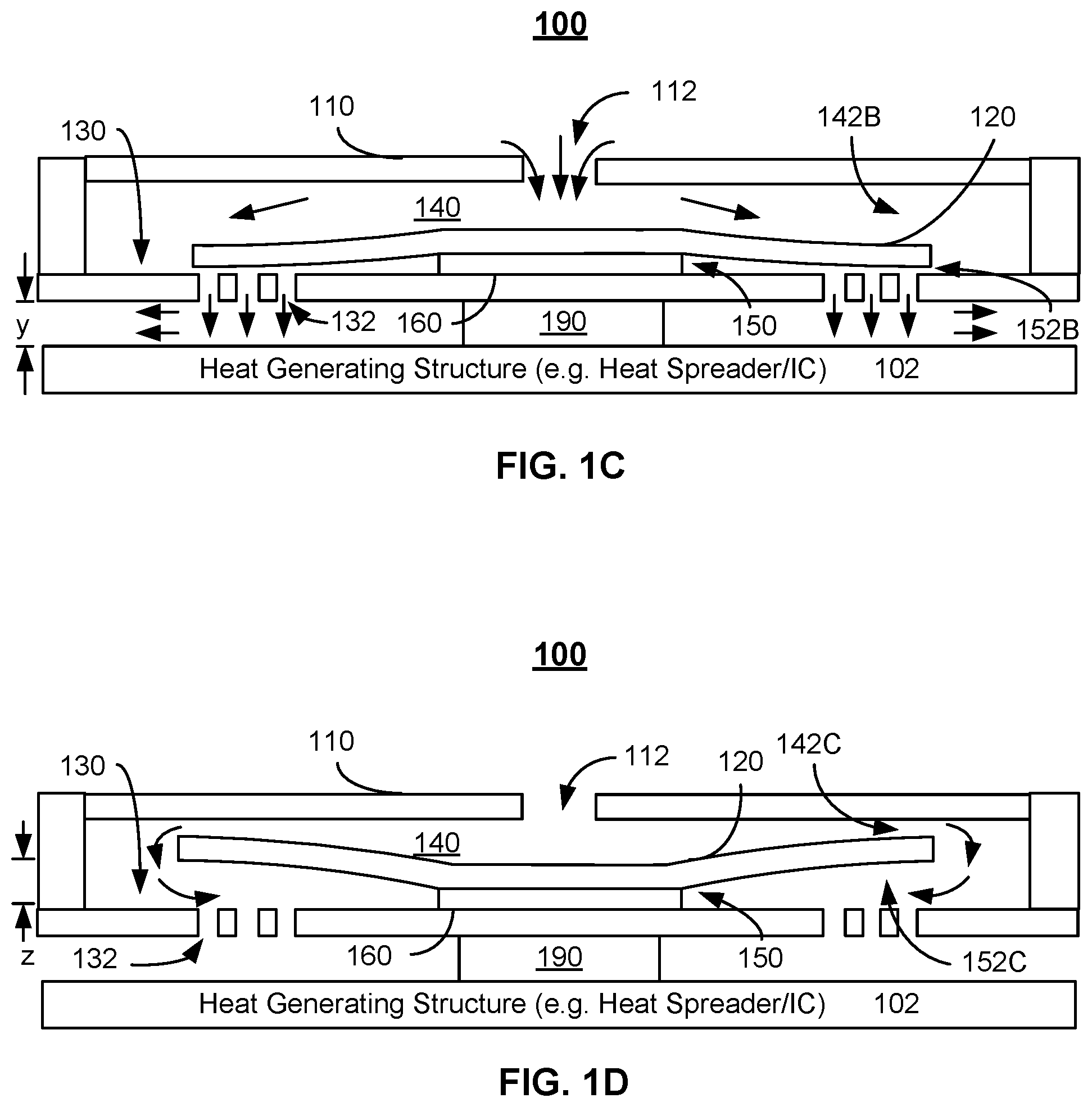 Patent US12308302 Figure 2 – Anchor and cavity configuration for MEMS-based cooling systems