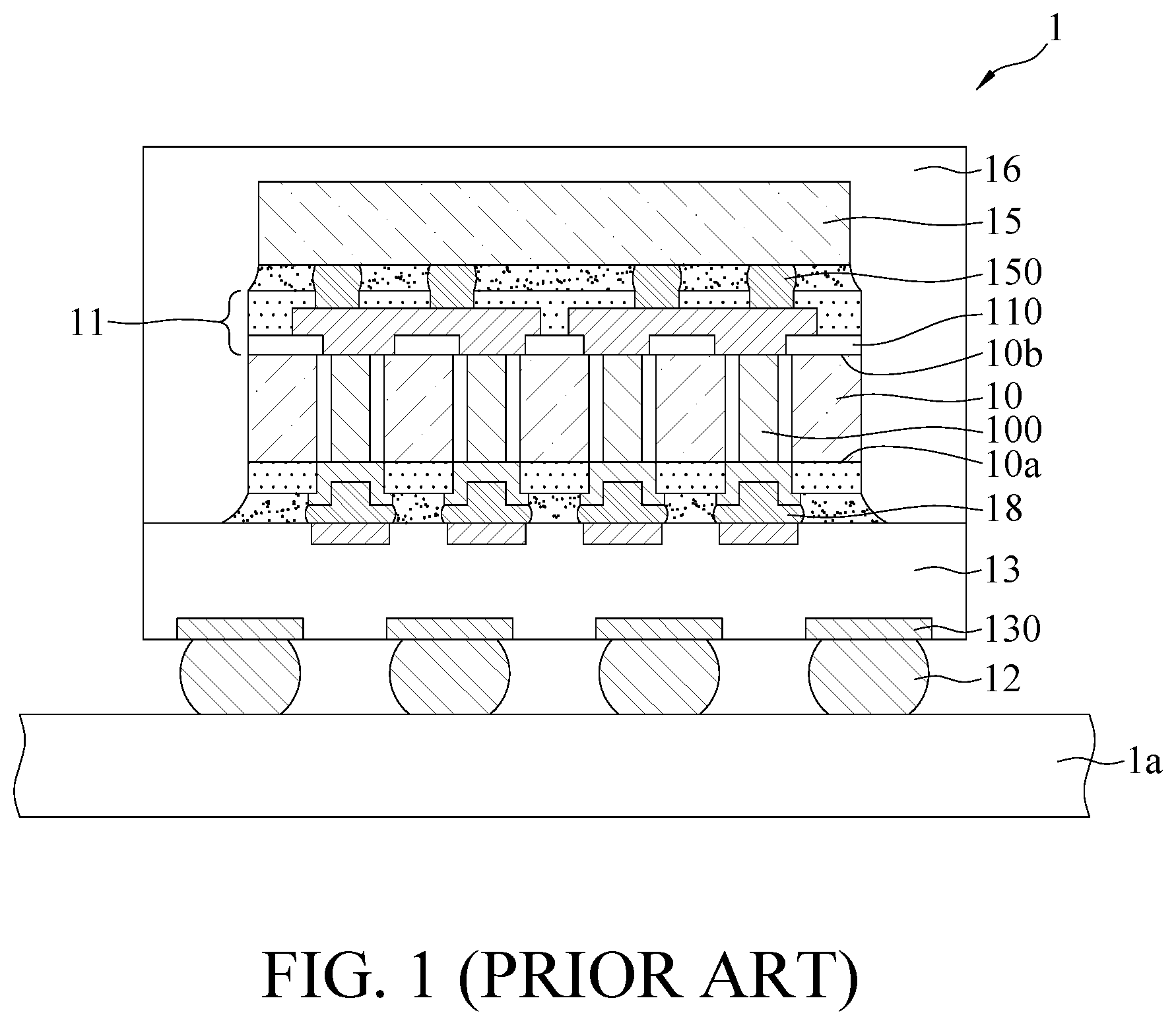 Patent US12308308 — Electronic package — Figure 1