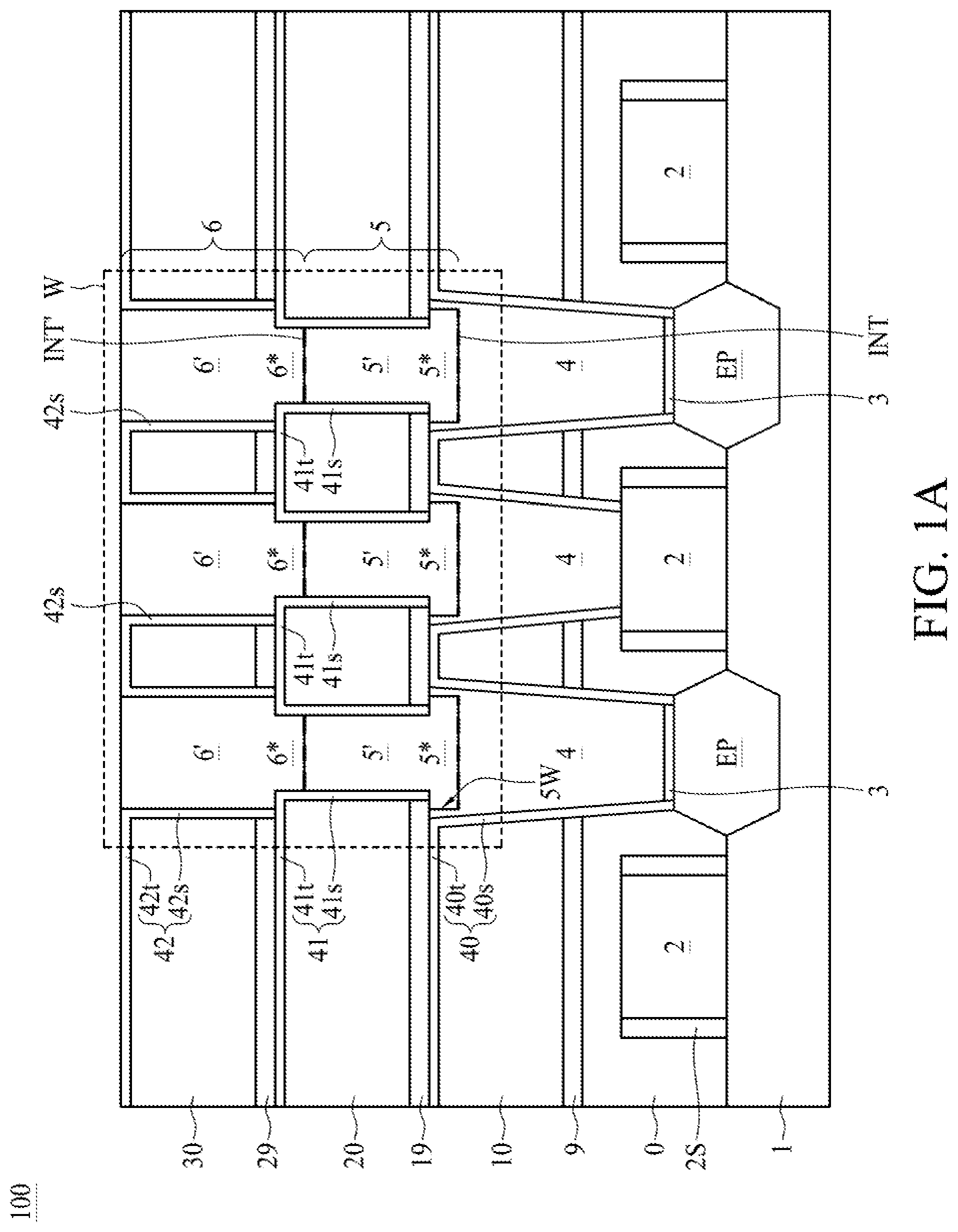 Patent US12308312 — Interconnect structure and method for manufacturing the interconnect structure — Figure 1