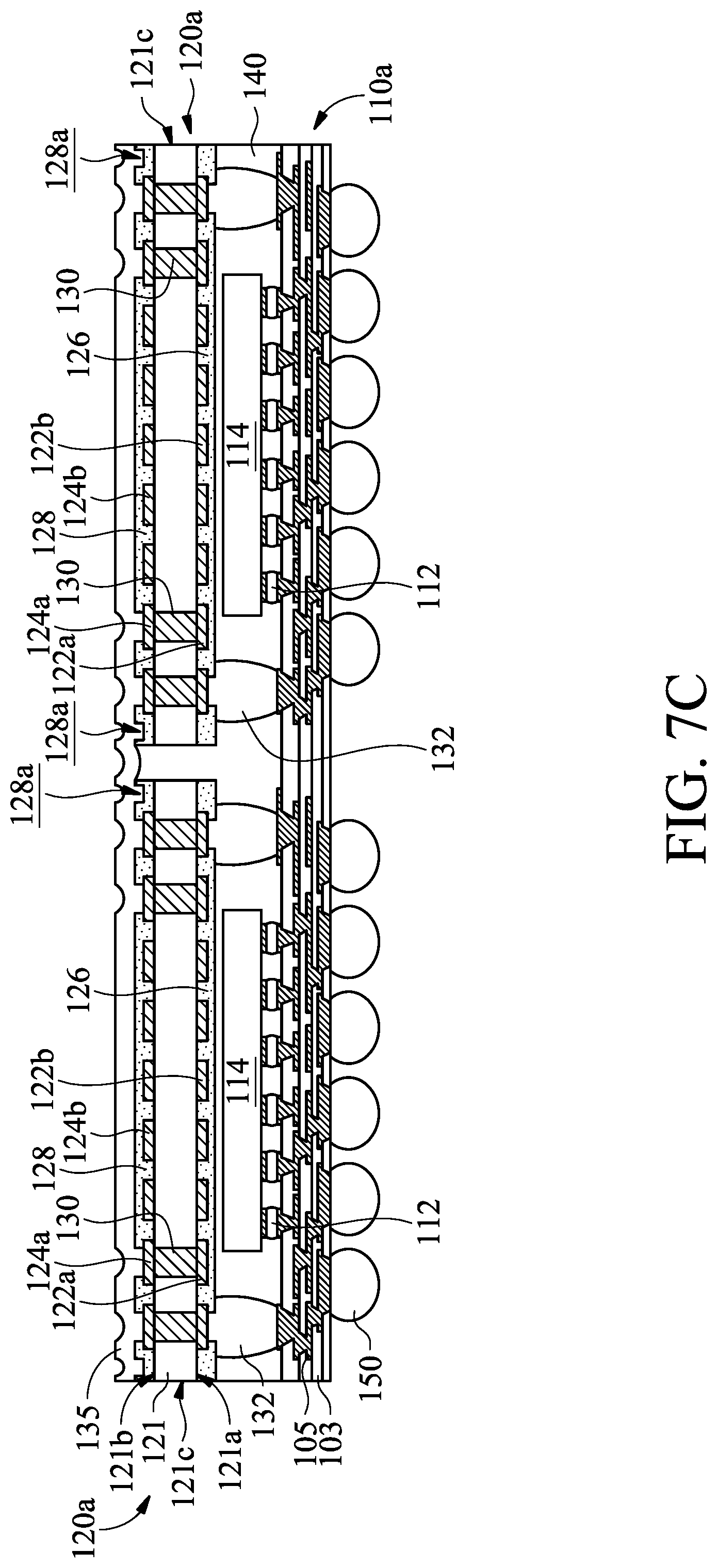 Patent US12308313 Figure 20 – Semiconductor package with improved interposer structure