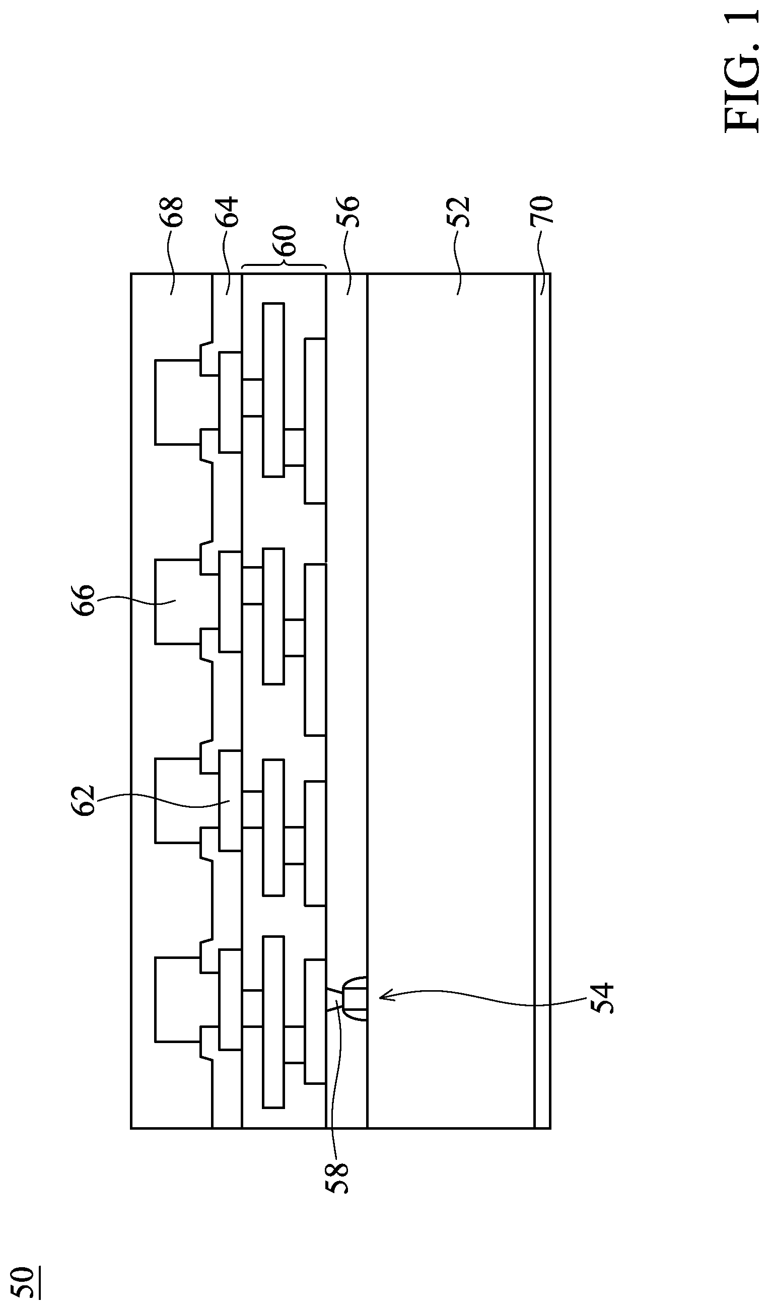 Patent US12308322 — Dual-sided routing in 3D semiconductor system-in-package structure and methods of forming the same — Figure 1