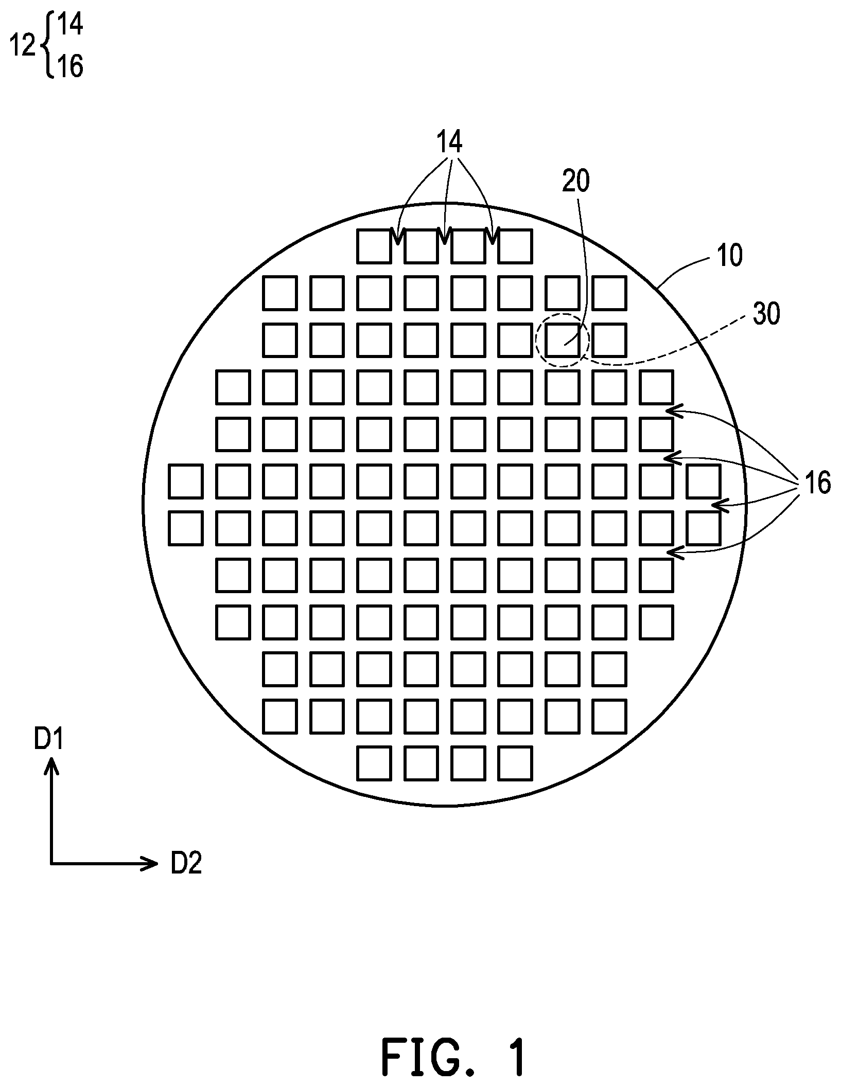 Patent US12308324 — Overlay mark — Figure 1