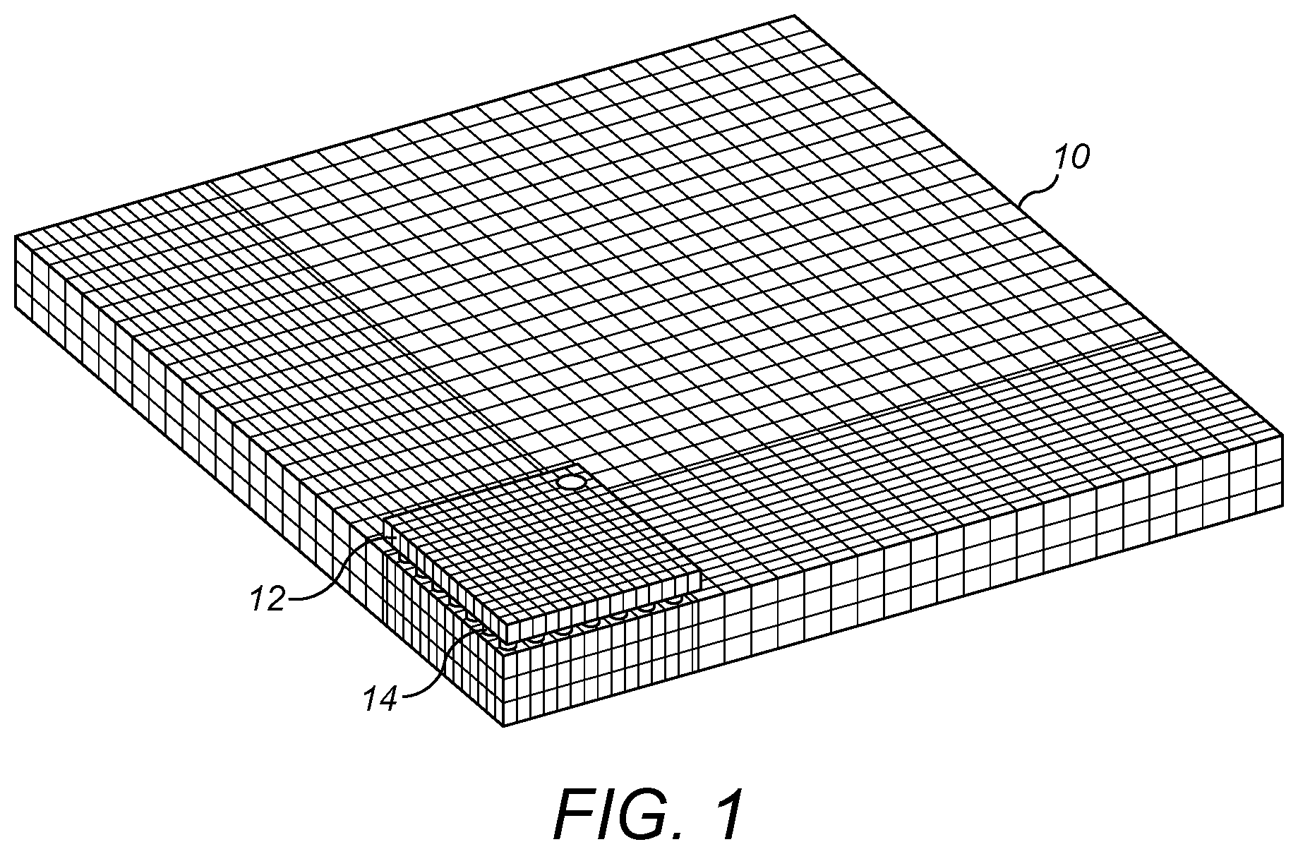 Patent US12308331 Figure 1 – Via structure for semiconductor dies