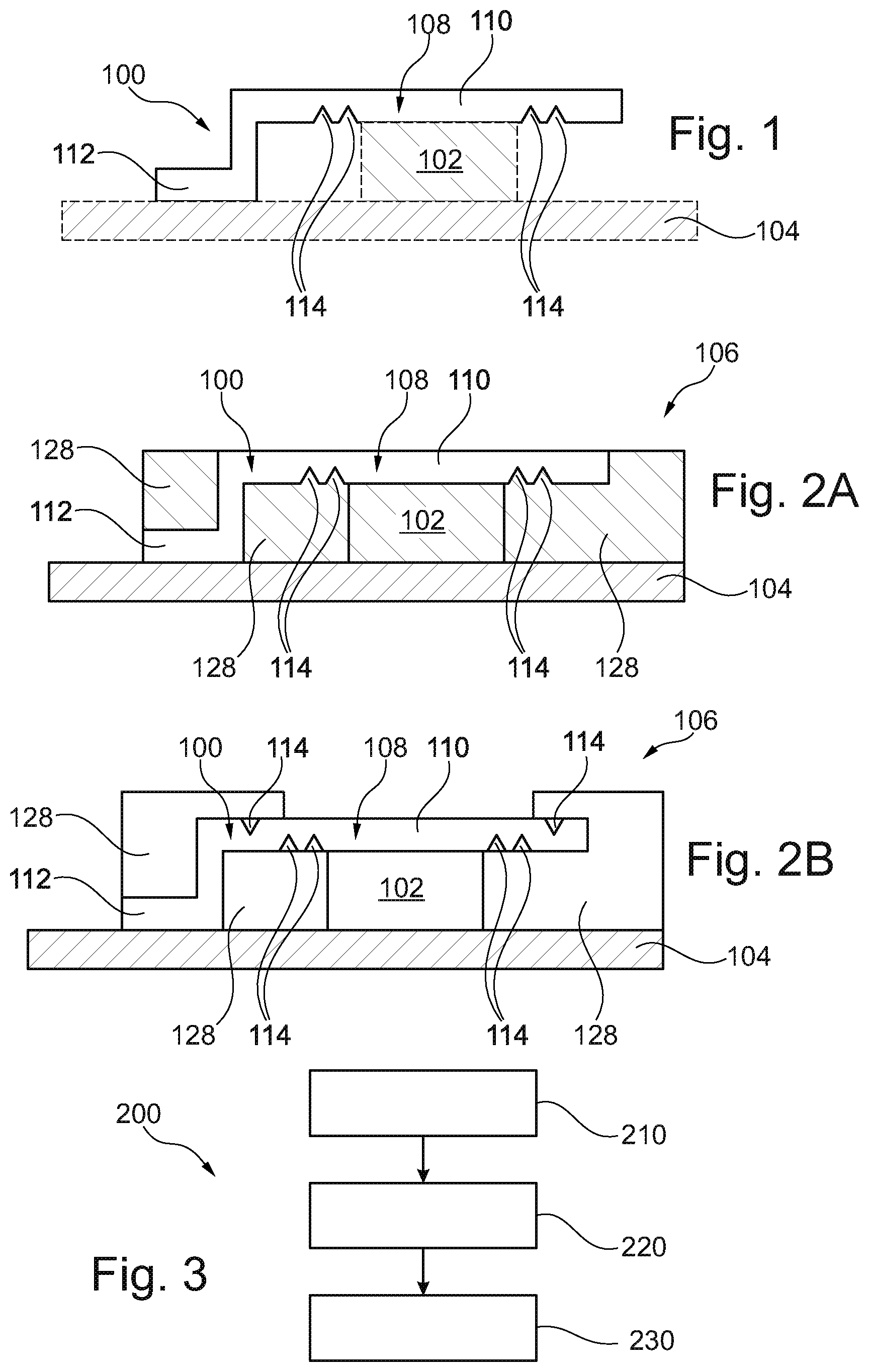 Patent US12308339 — Method of manufacturing a package using a clip having at least one locking recess — Figure 1