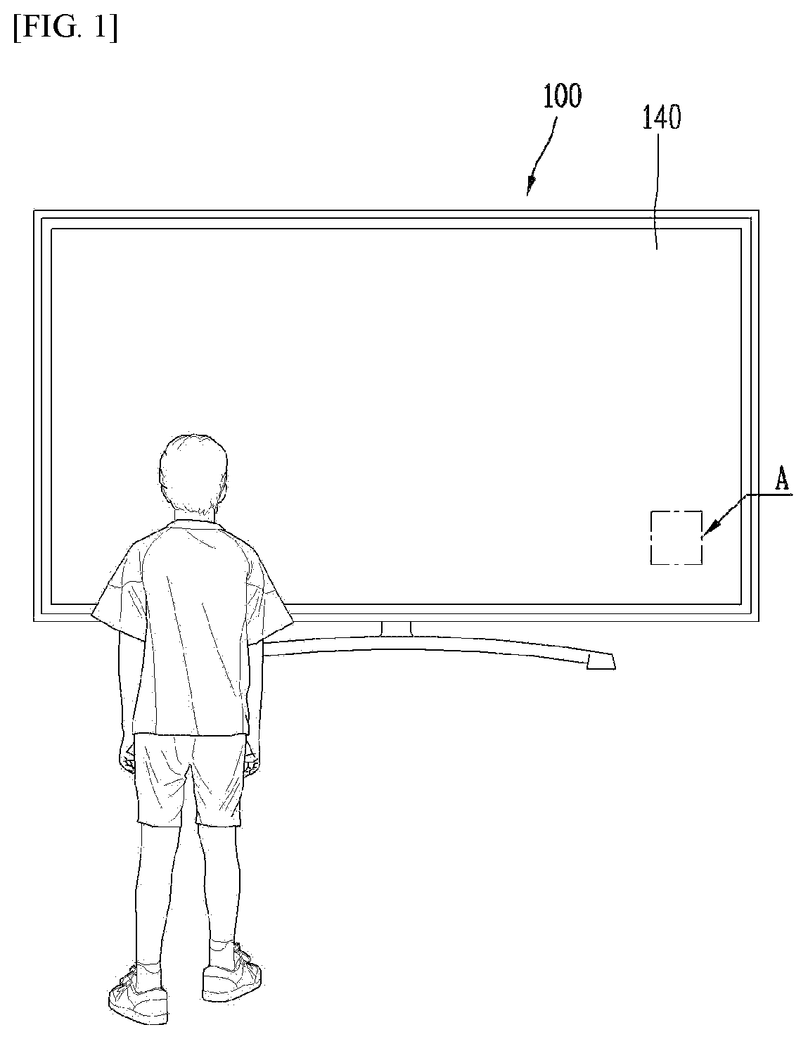 Patent US12308352 — Display device using micro led — Figure 1