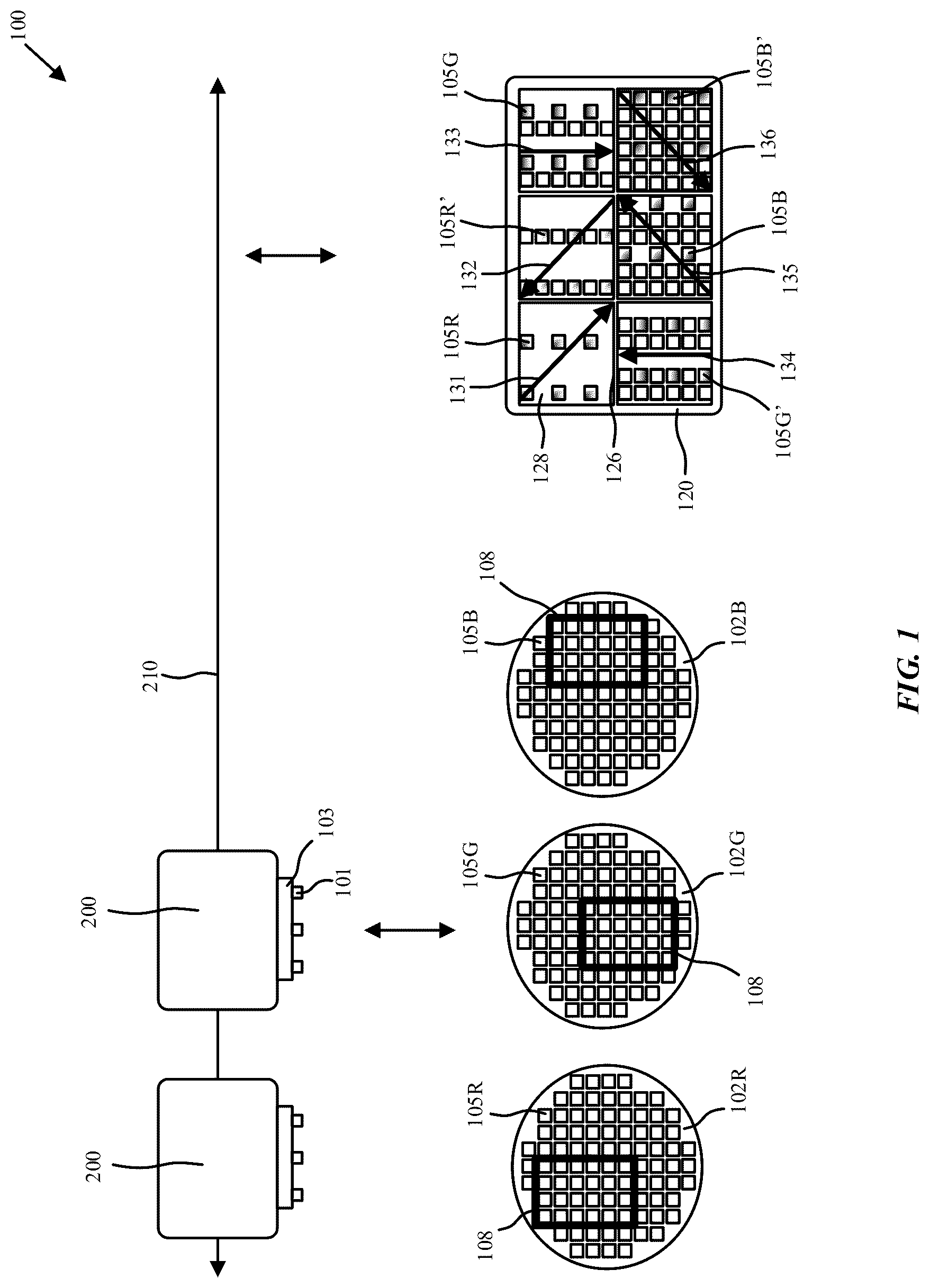 Patent US12308353 Figure 1 – Rotate redundancy method for LED array placement to correct front of screen artifacts