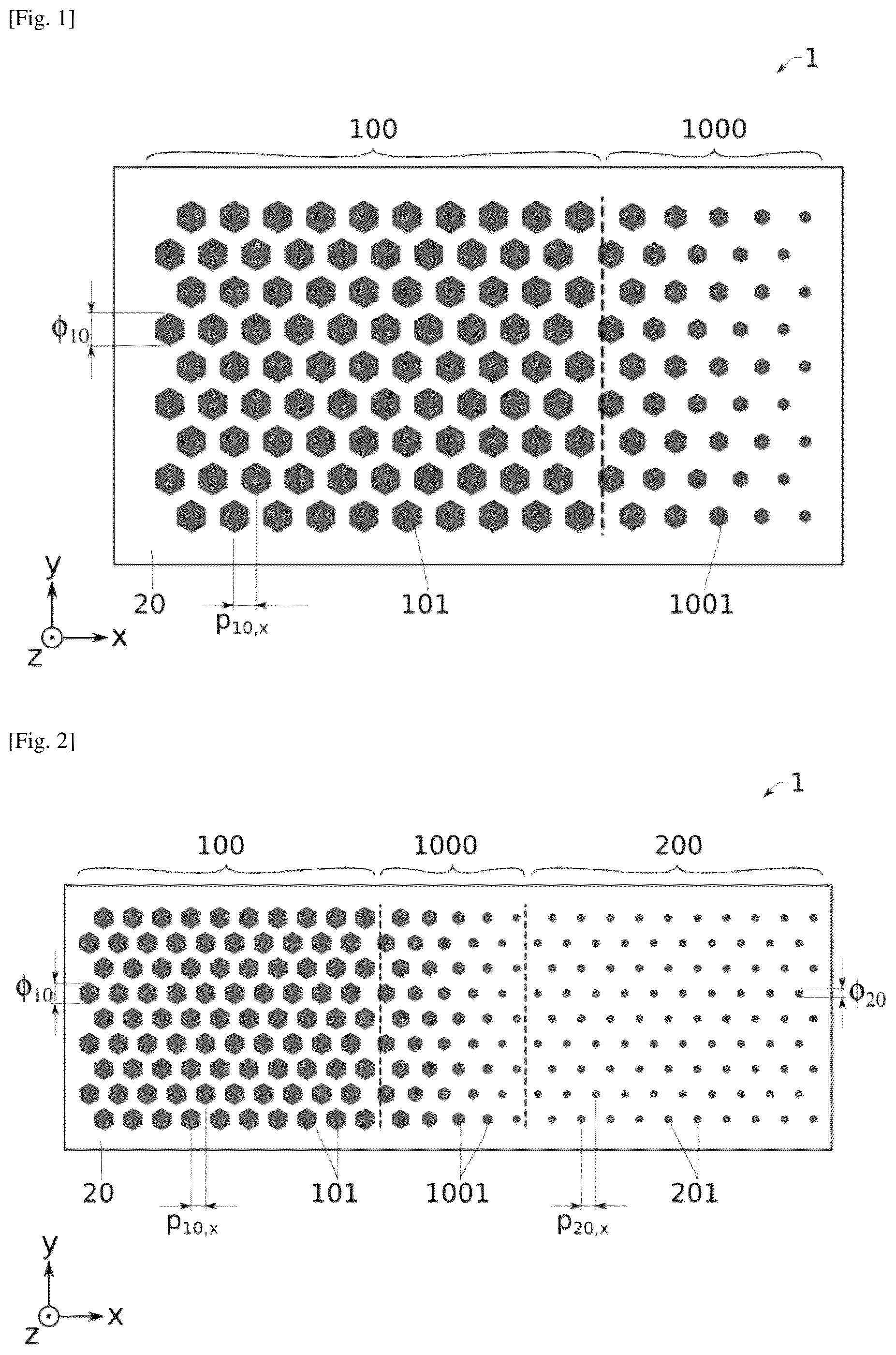 Patent US12308373 Figure 1 – Optoelectronic device with transition areas
