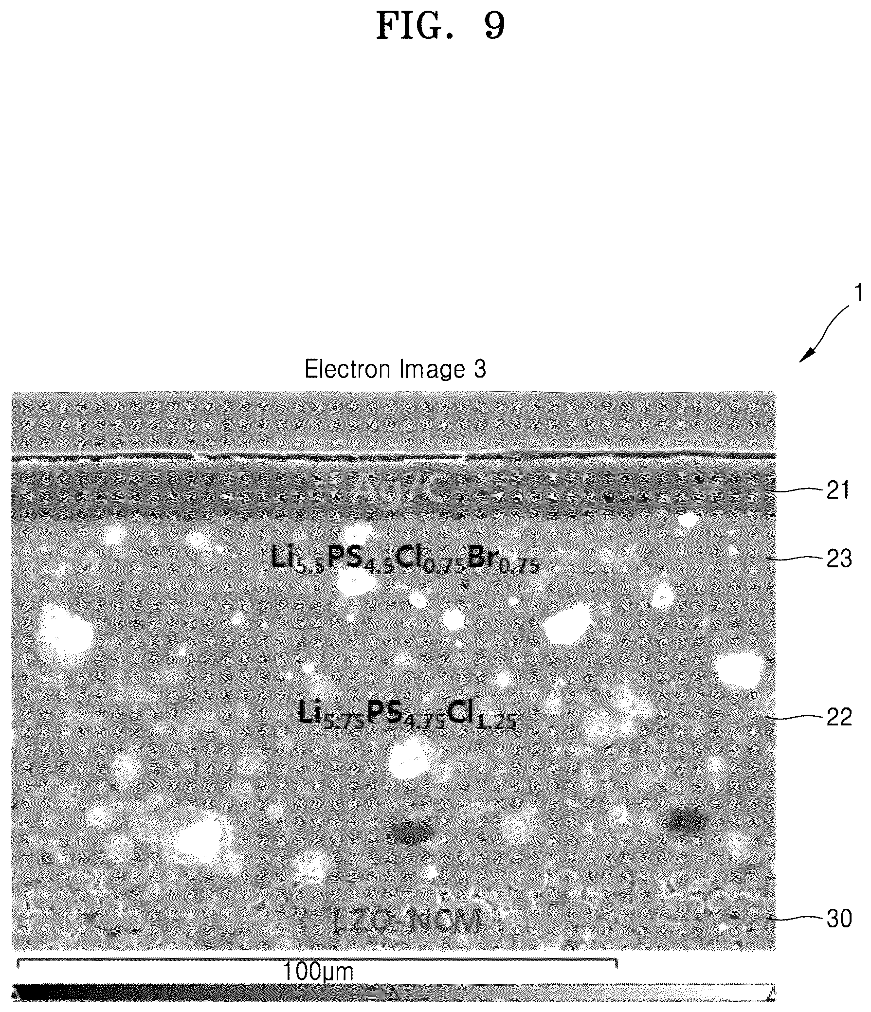 Patent US12308386 Figure 11 – All-solid secondary battery and method of preparing same