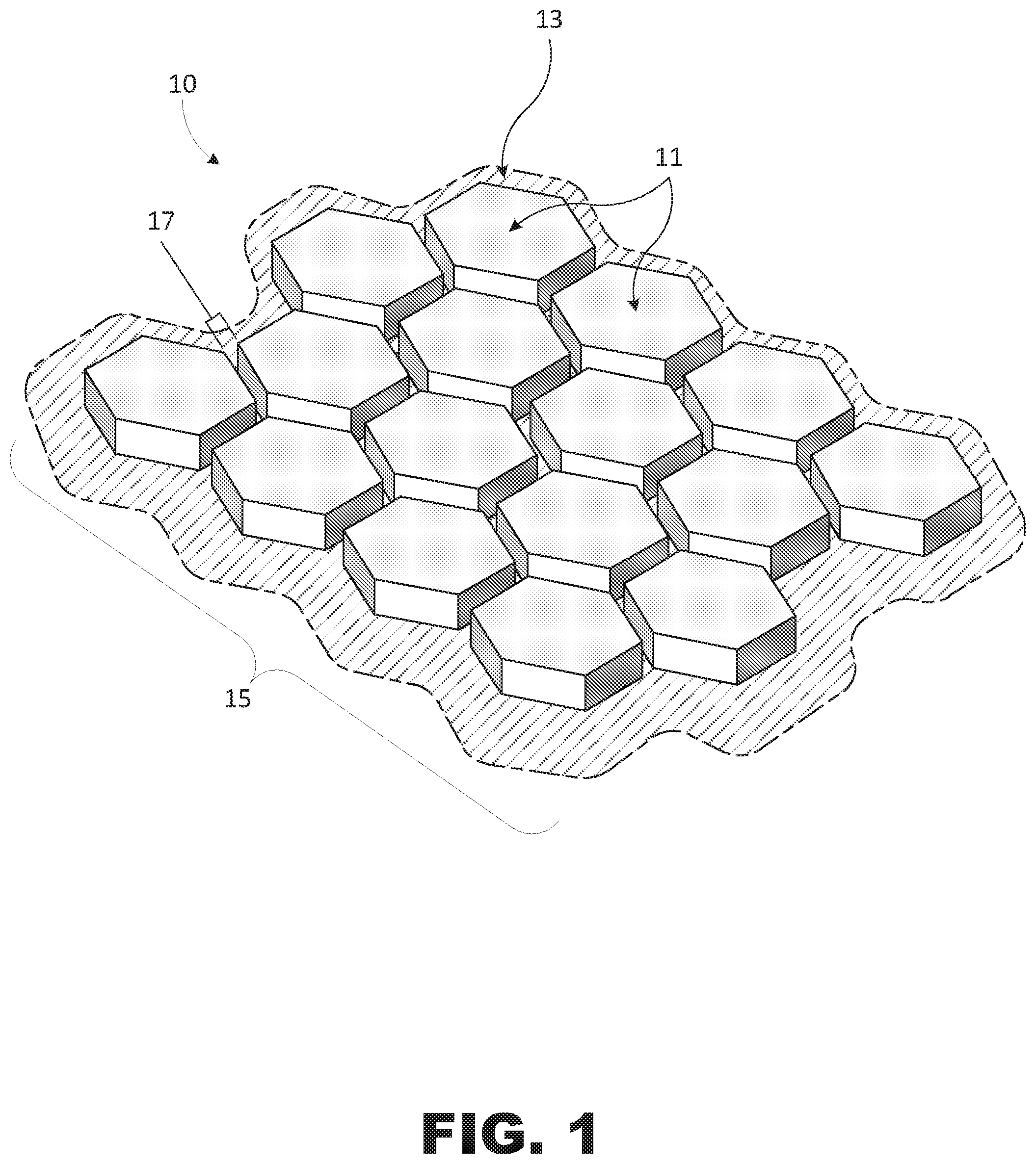 Patent US12308391 — Segmented cell architecture for solid state batteries — Figure 1