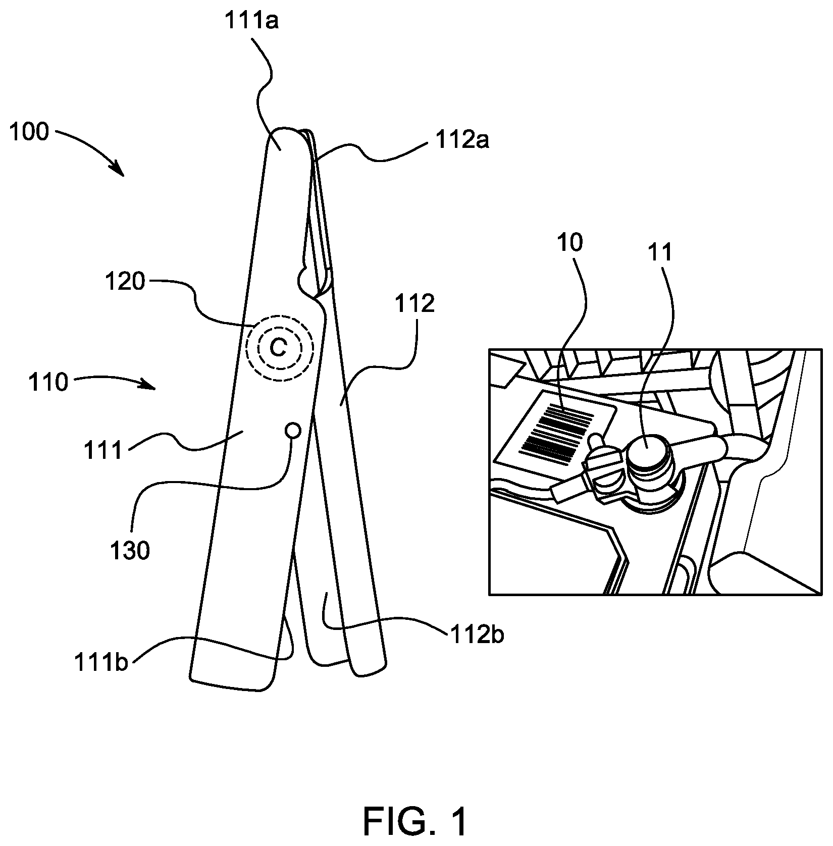 Patent US12308396 — Battery cleaning device — Figure 1