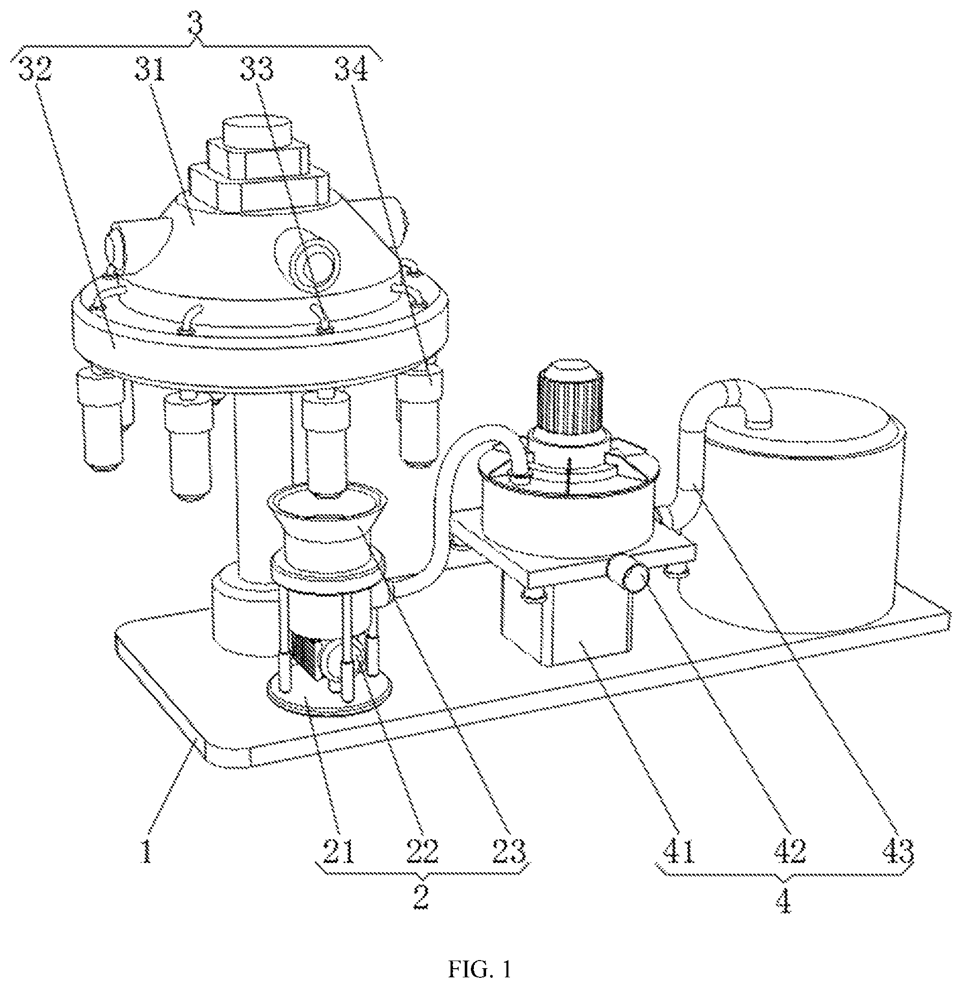 Patent US12308403 Figure 1 – Apparatus for efficiently pretreating and recycling waste battery