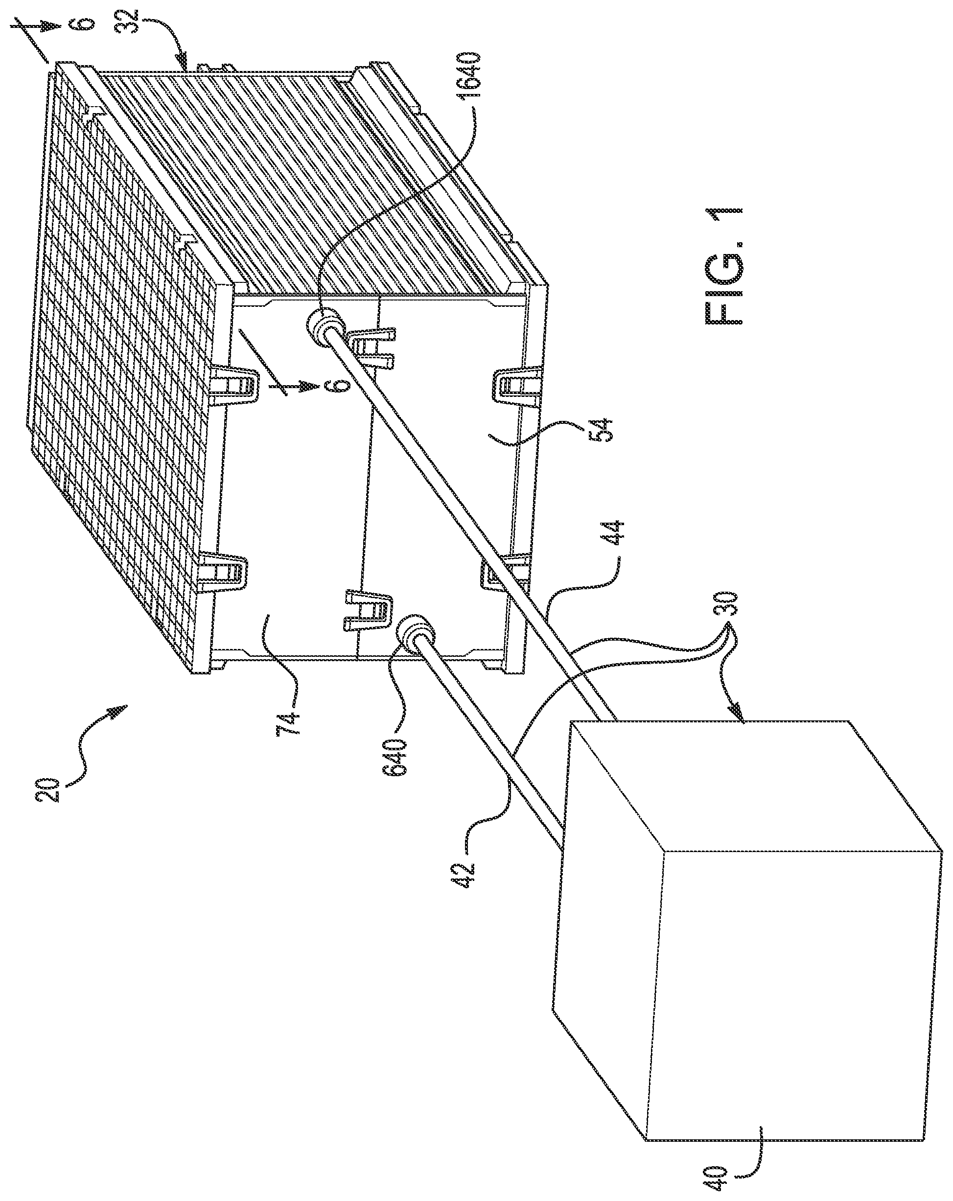 Patent US12308411 — Battery cell retention frame — Figure 1
