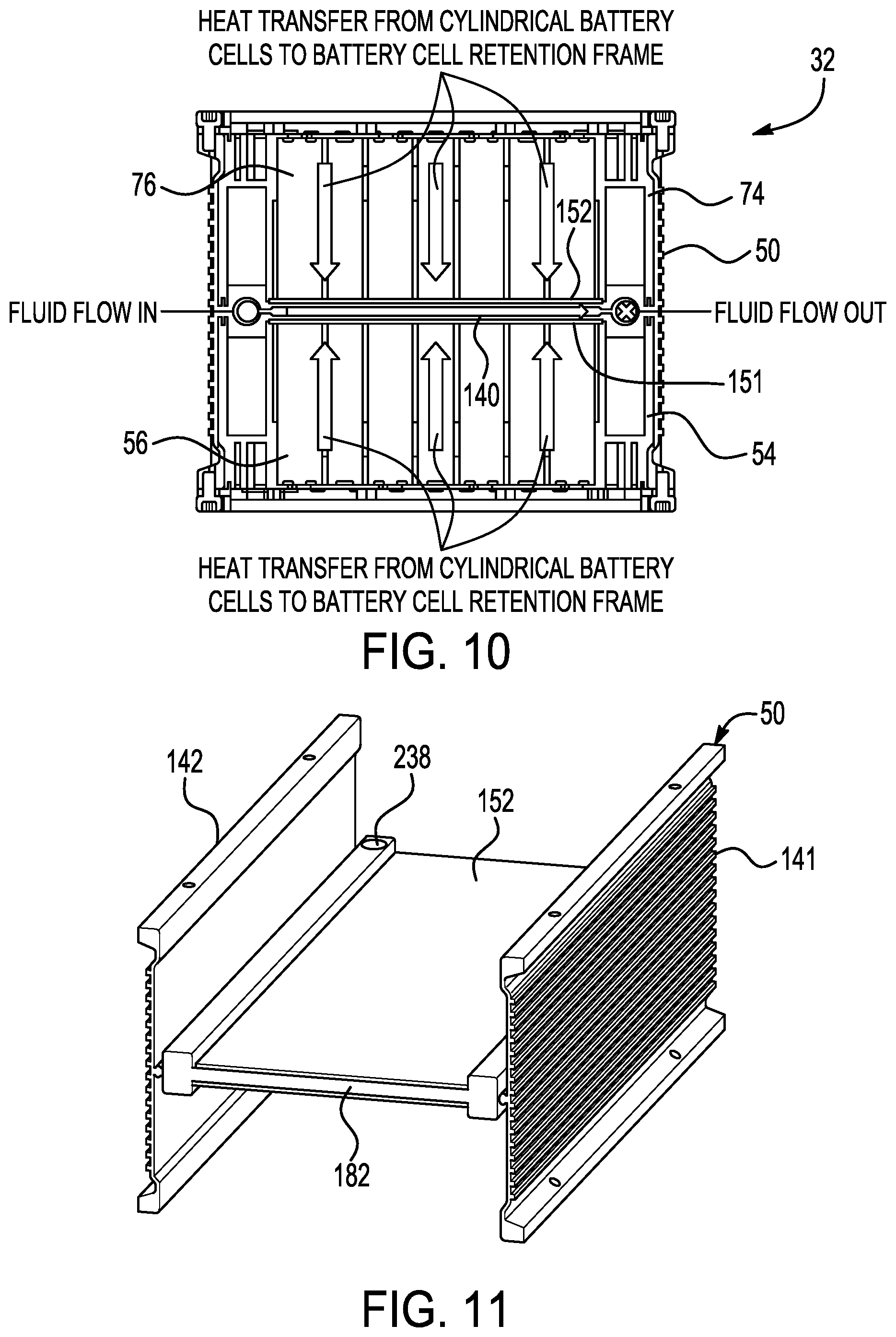 Patent US12308411 Figure 7 – Battery cell retention frame