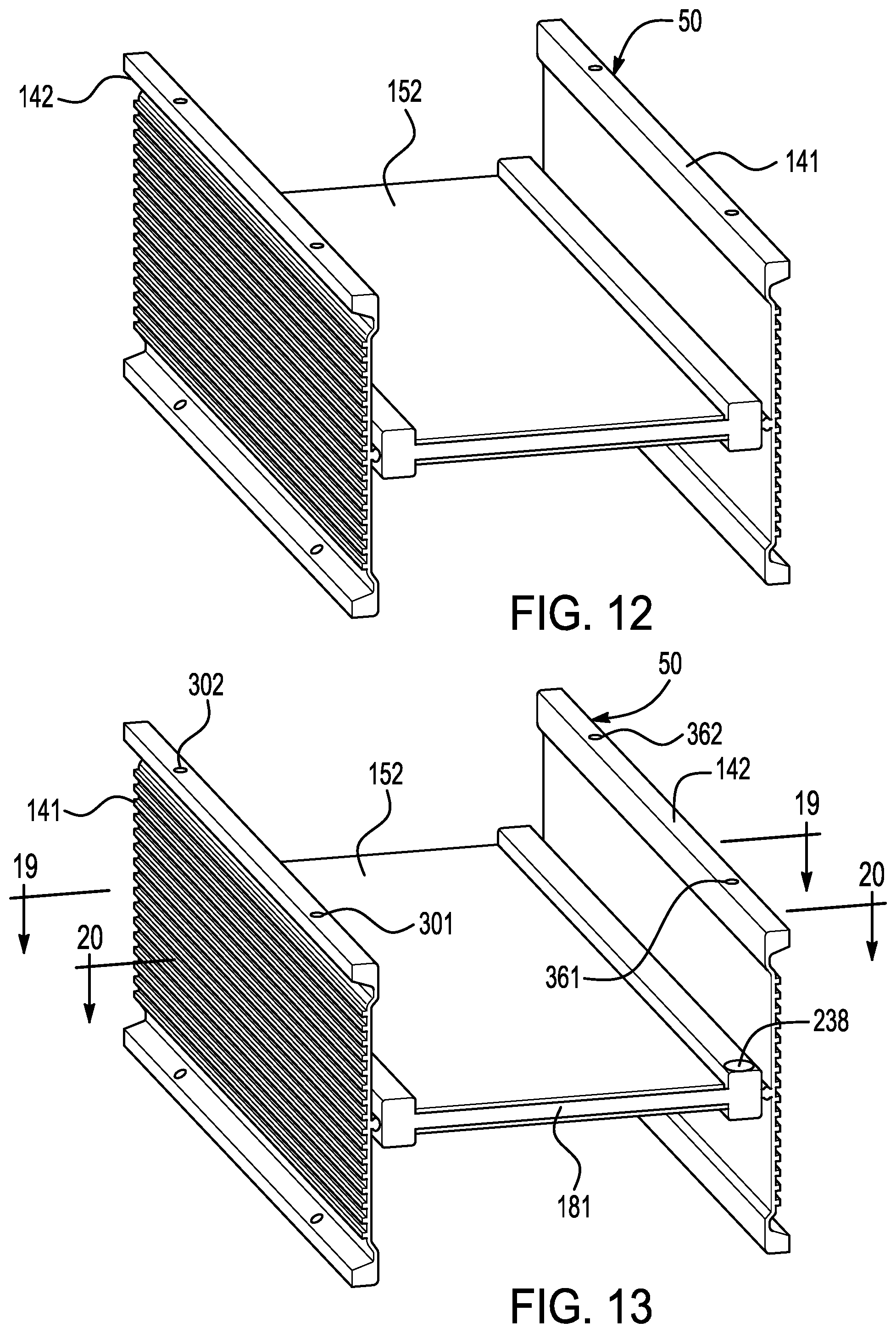 Patent US12308411 Figure 8 – Battery cell retention frame