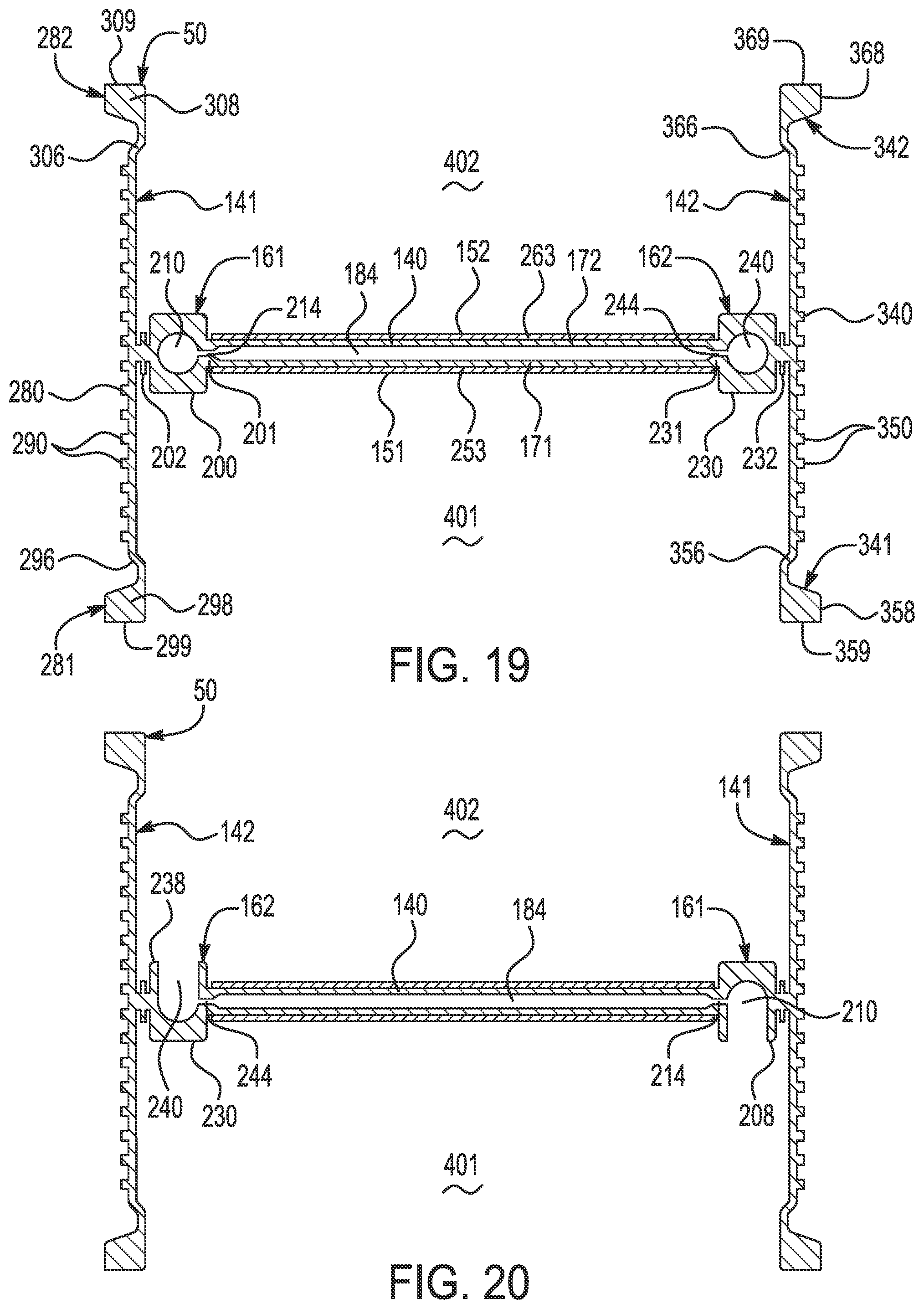 Patent US12308411 Figure 11 – Battery cell retention frame