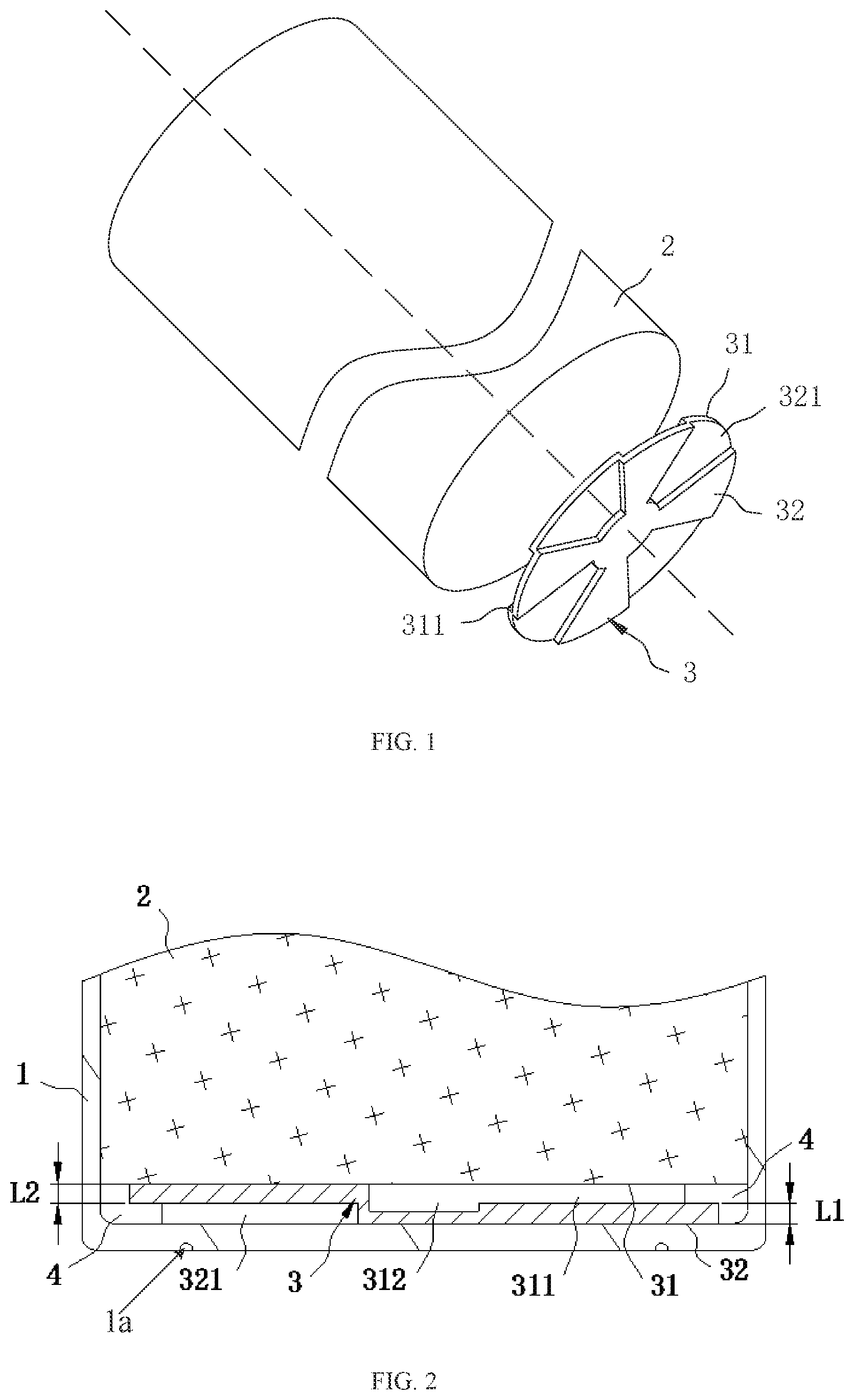 Patent US12308441 — Battery and battery module — Figure 1