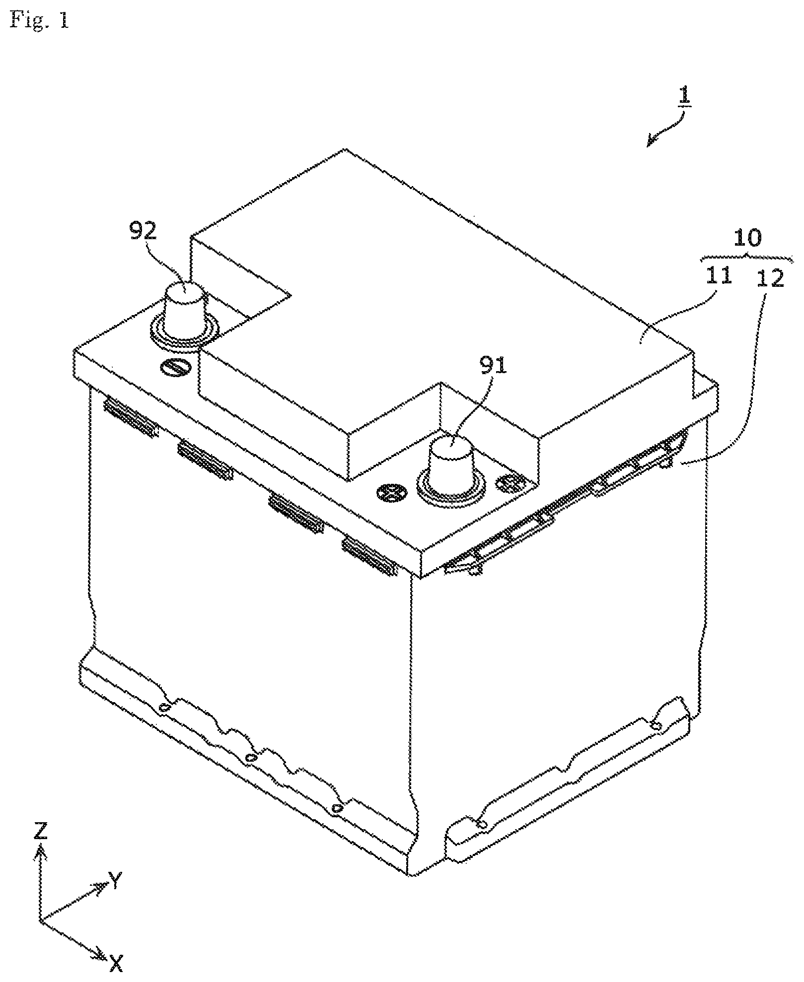 Patent US12308464 — Energy storage apparatus — Figure 1