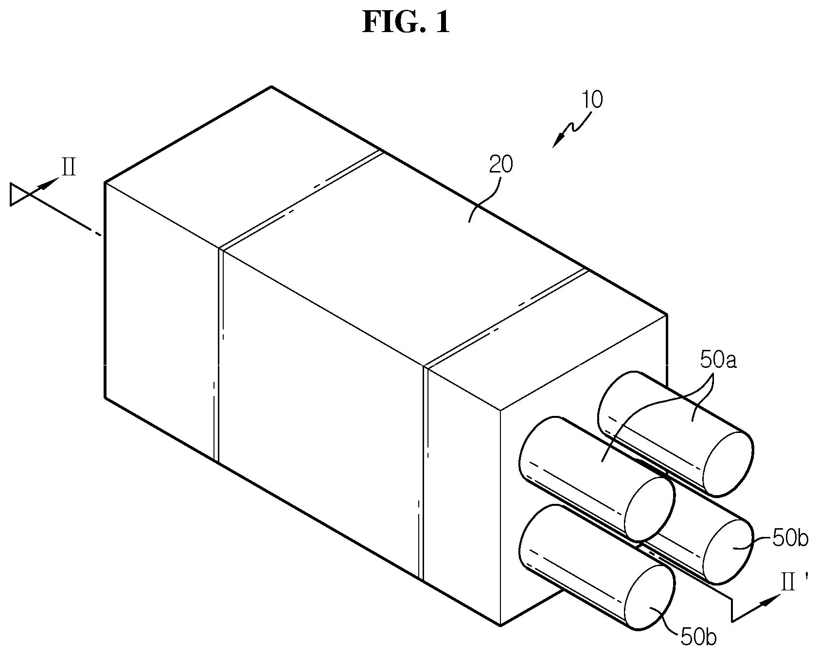 Patent US12308467 — Battery module including coolant jet spray nozzles with different melting point metal valves, and battery pack and vehicle including same — Figure 1