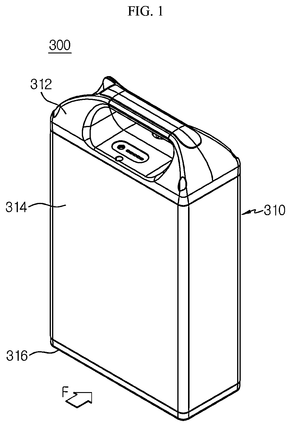 Patent US12308481 — Battery module, battery pack and vehicle — Figure 1