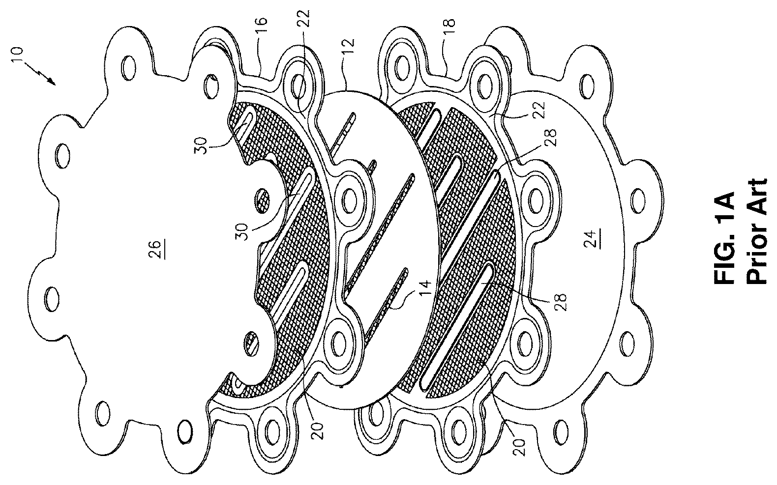Patent US12308484 — Methods of manufacturing a gas diffusion layer and an electrochemical cell incorporating the same — Figure 1