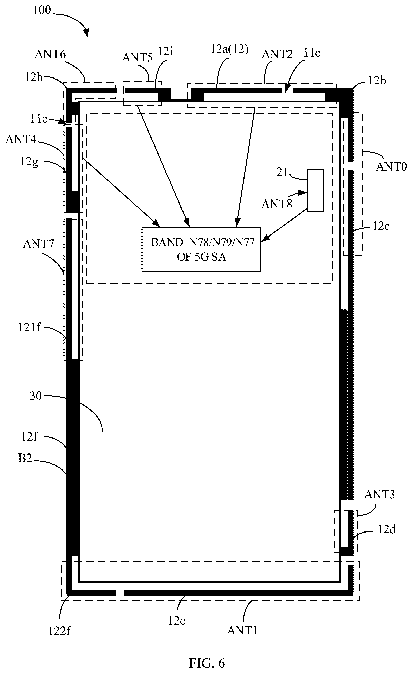 Patent US12308529 Figure 6 – Electronic device