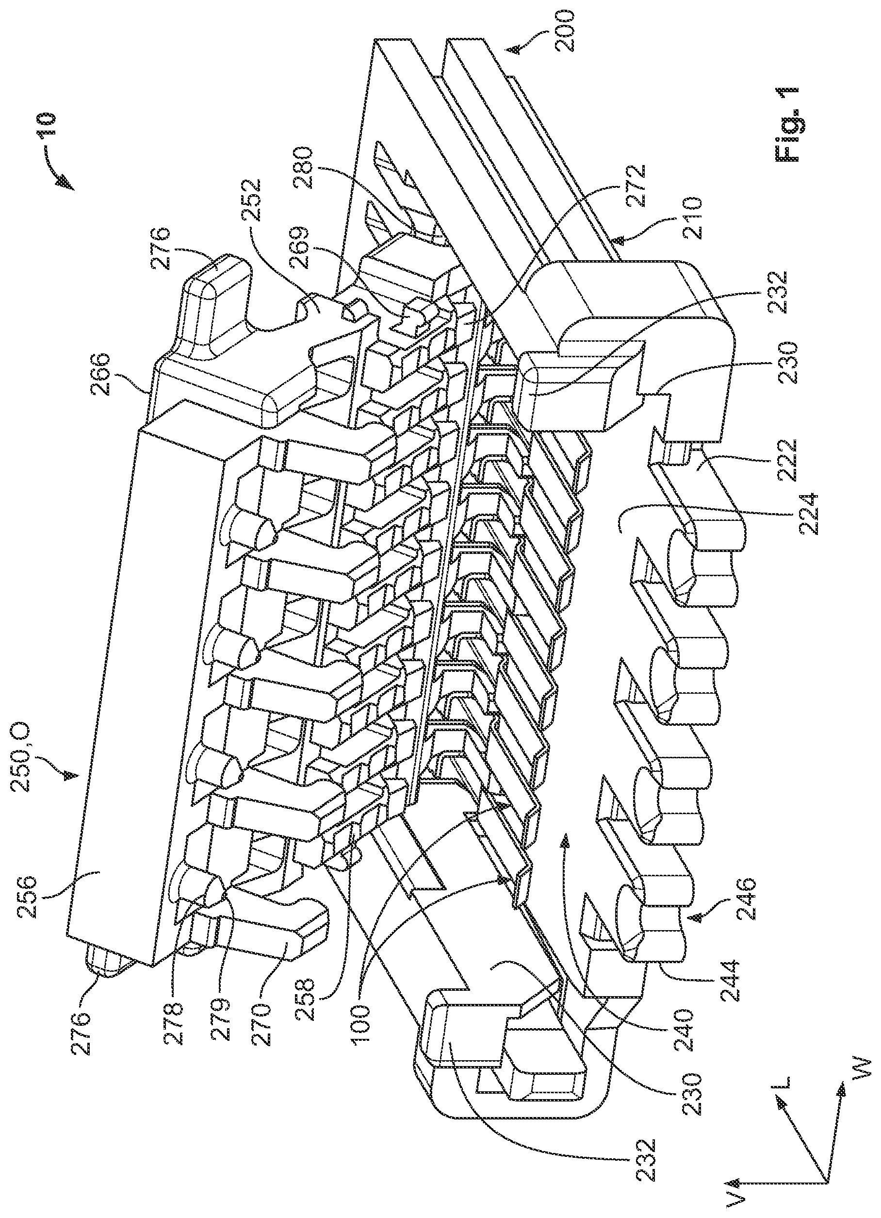 Patent US12308546 — Connector for a flat flexible cable — Figure 1