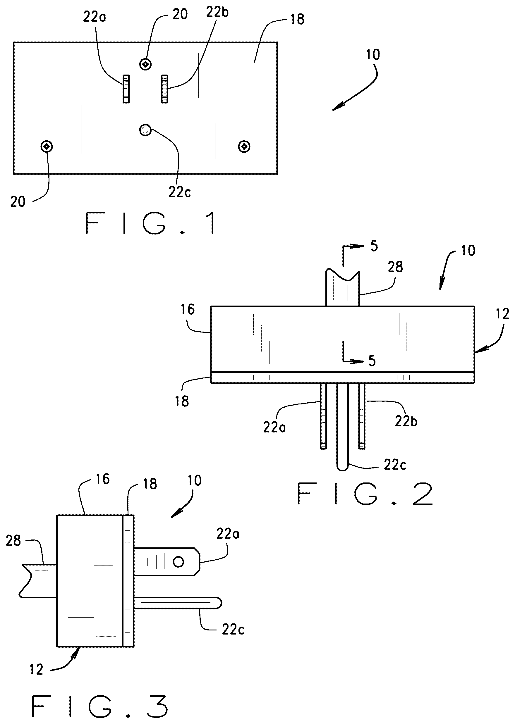 Patent US12308547 — Three-prong jack construction — Figure 1