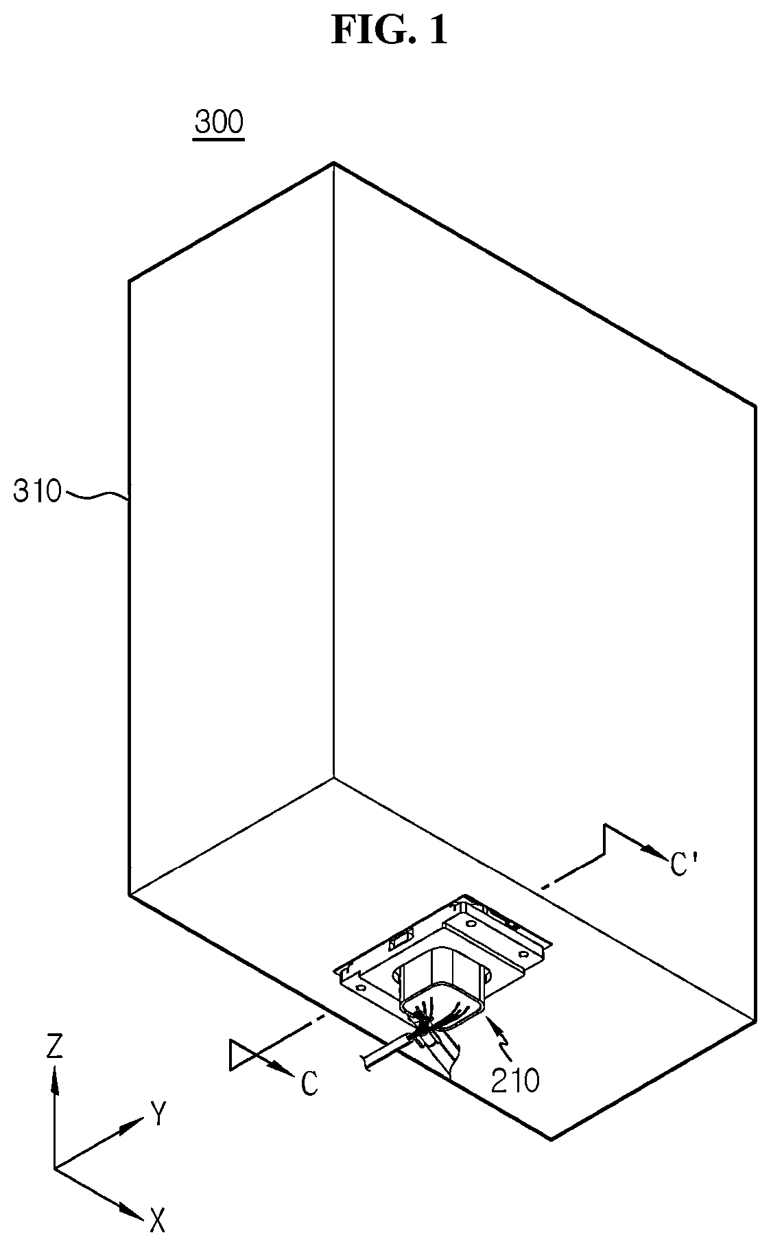 Patent US12308563 — Connector module, battery pack comprising same, vehicle, and connector assembly — Figure 1