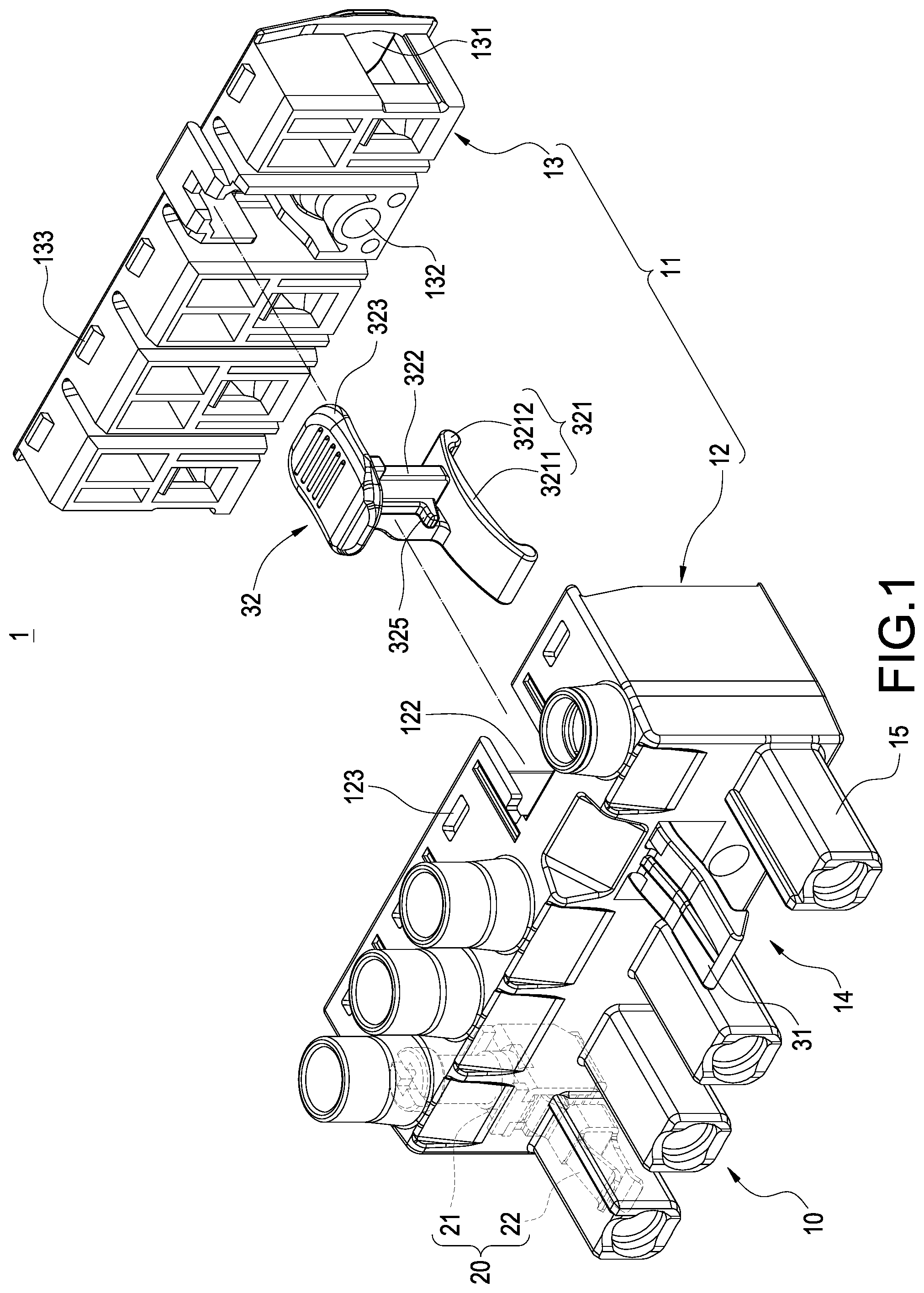 Patent US12308565 — Plug connector — Figure 1