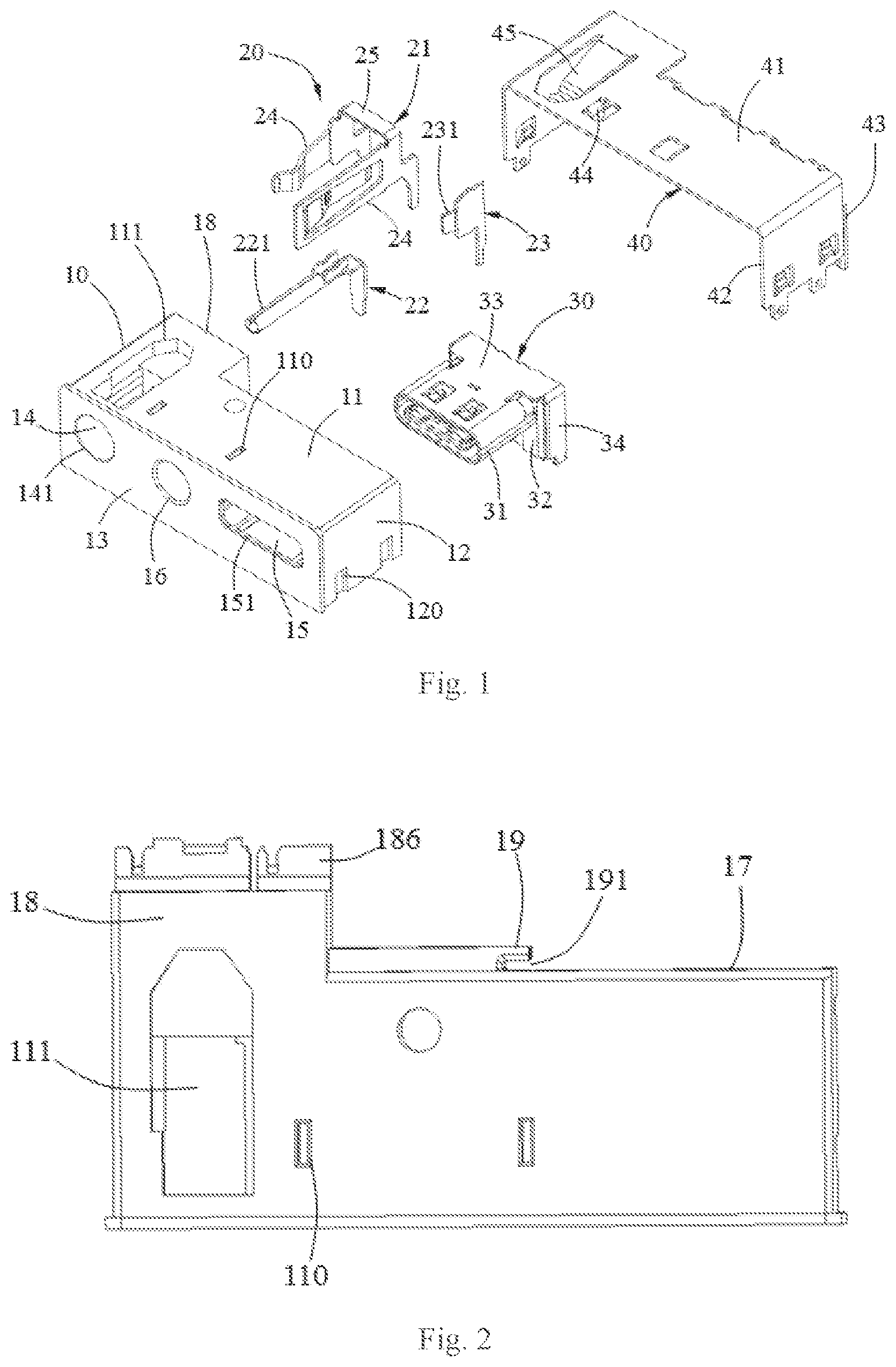 Patent US12308570 — Electric connecting device — Figure 1