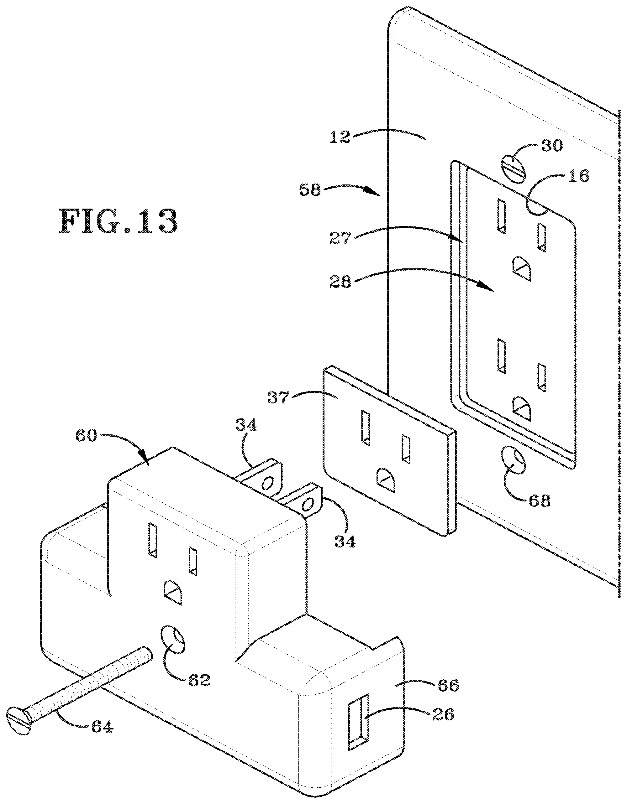 Patent US12308581 Figure 20 – Powered wall plate with plug prongs