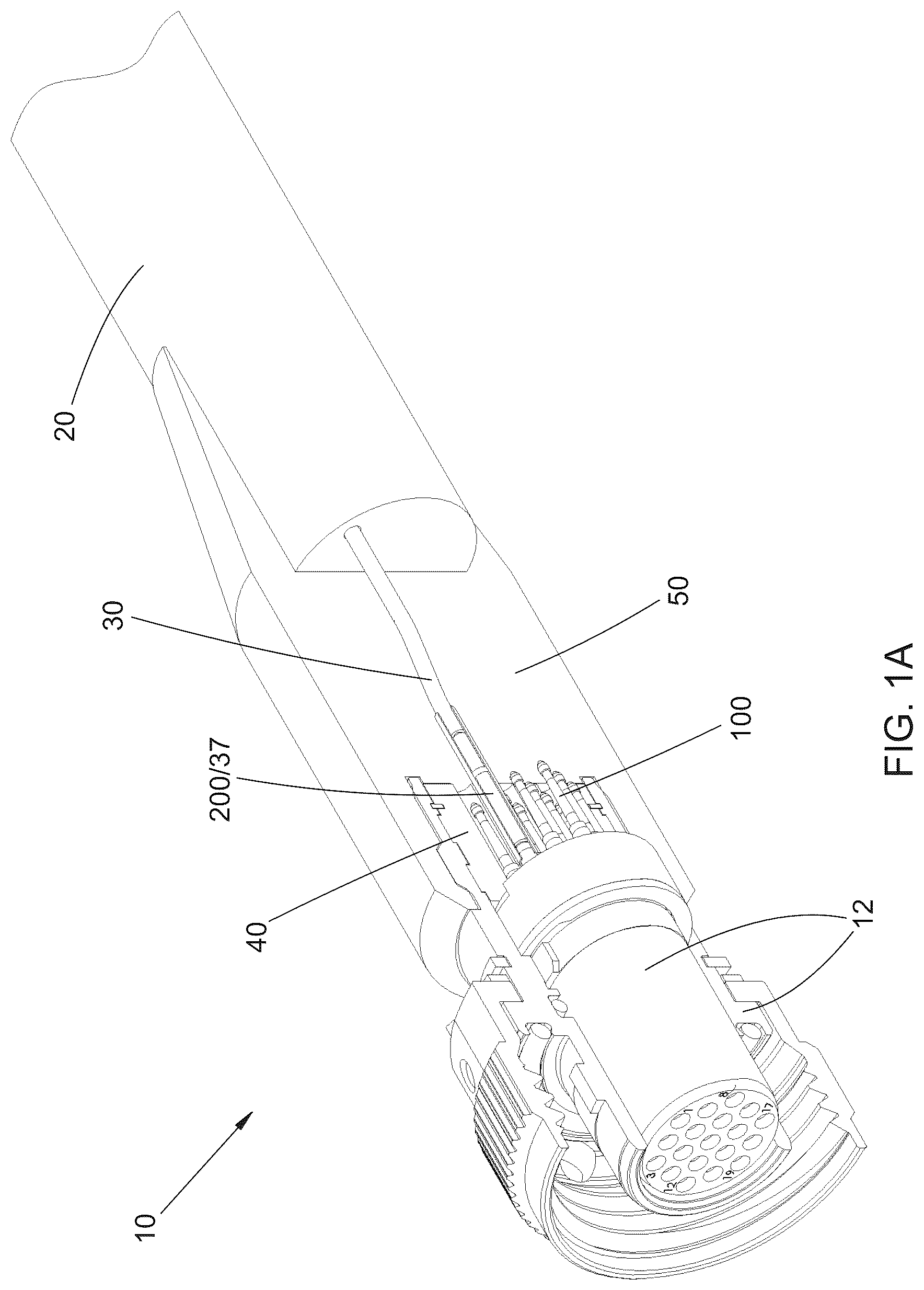 Patent US12308585 — Multiple-contact electrical connector assembly — Figure 1