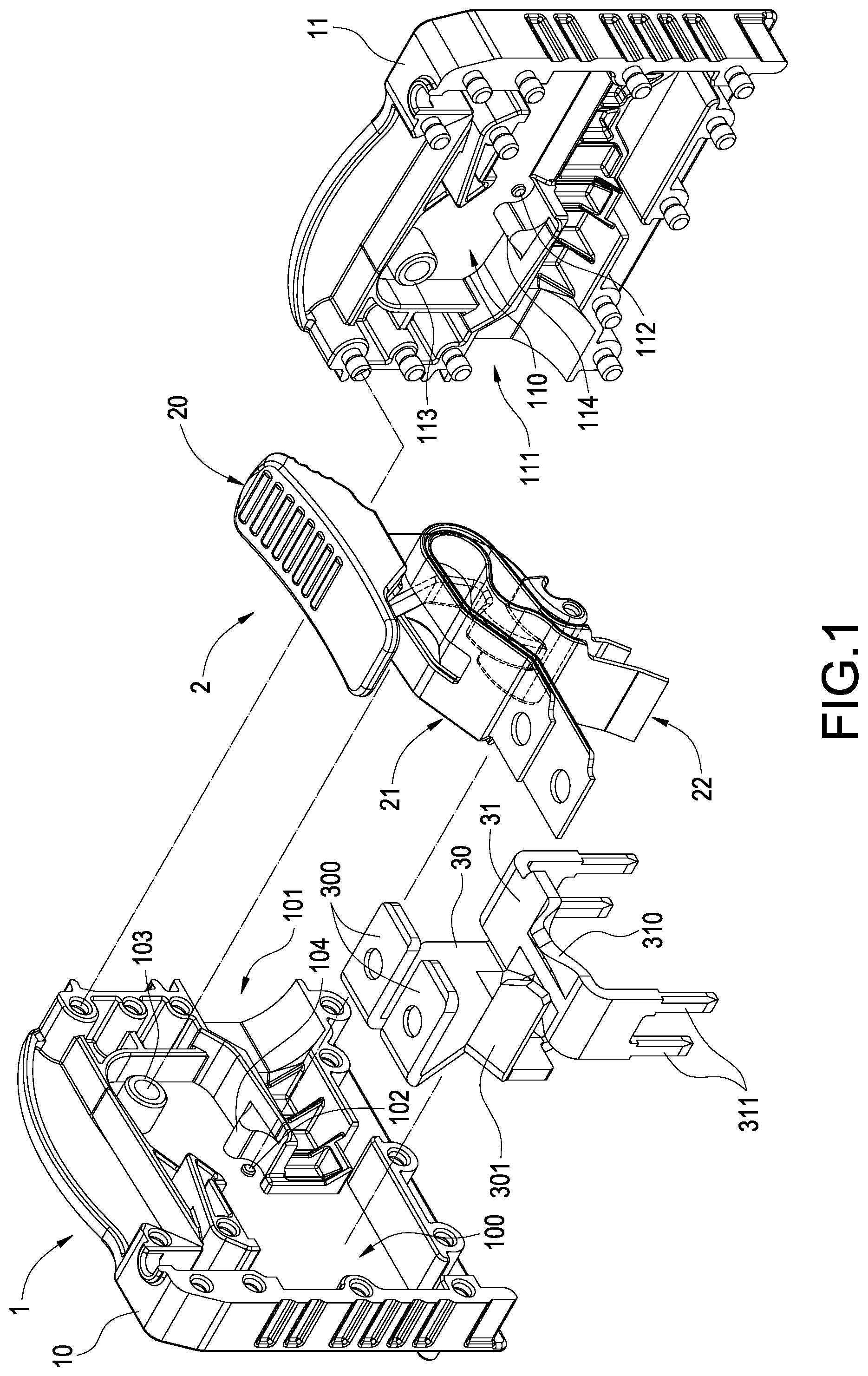 Patent US12308595 — Composite elastic wiring device — Figure 1
