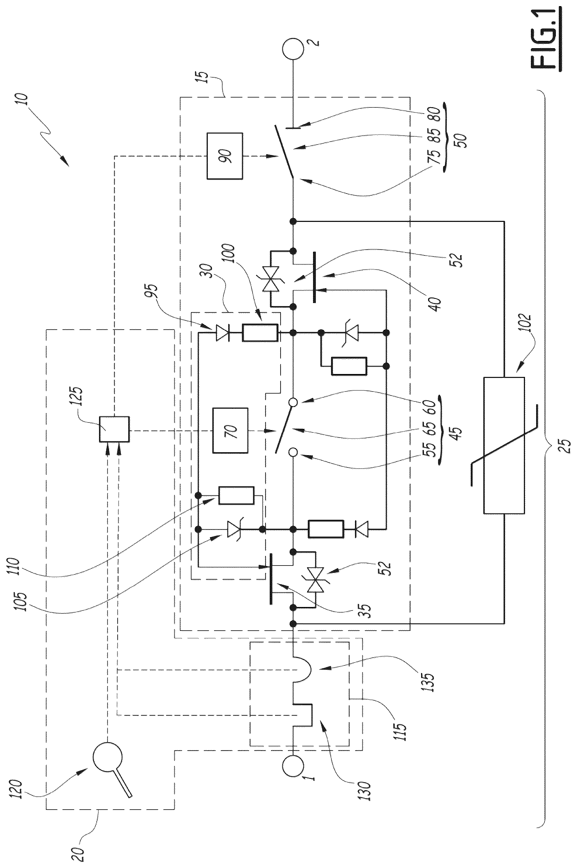 Patent US12308633 — Electric switching device and associated switching system and method — Figure 1